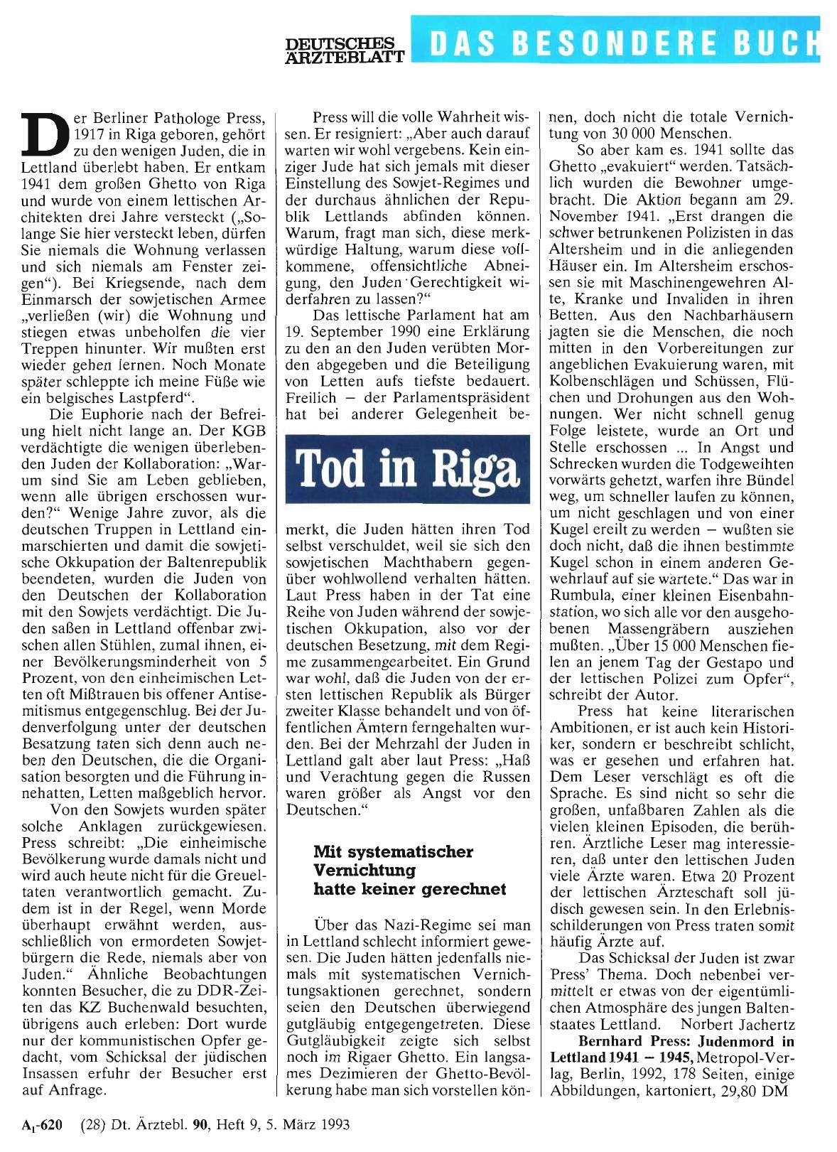 Vorschauseite 1: Tod in Riga