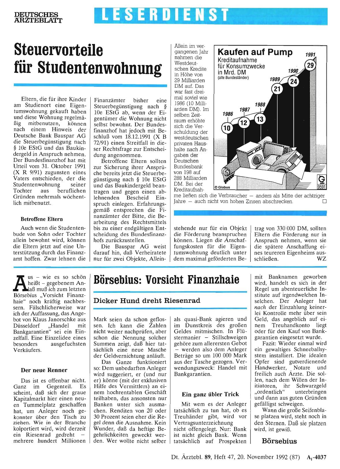 Vorschauseite 1: Kaufen auf Pump