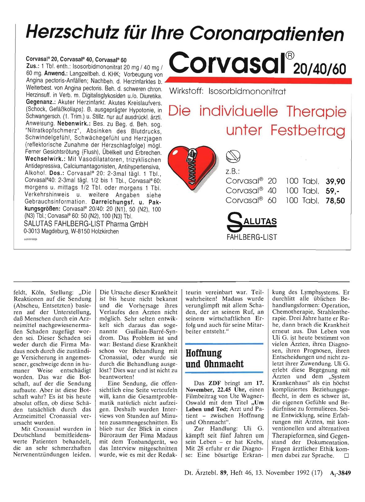 Vorschauseite 1: Hoffnung und Ohnmacht