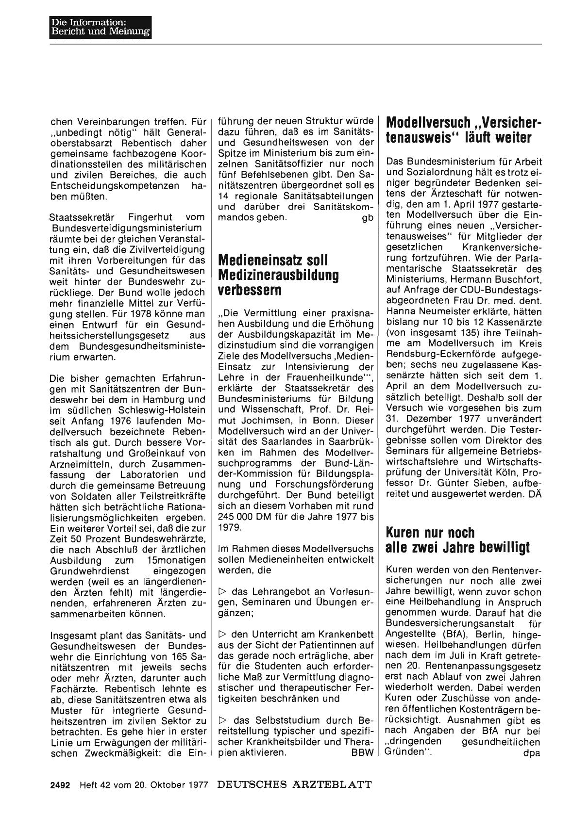 Vorschauseite 1: Modellversuch „Versichertenausweis“ läuft weiter
