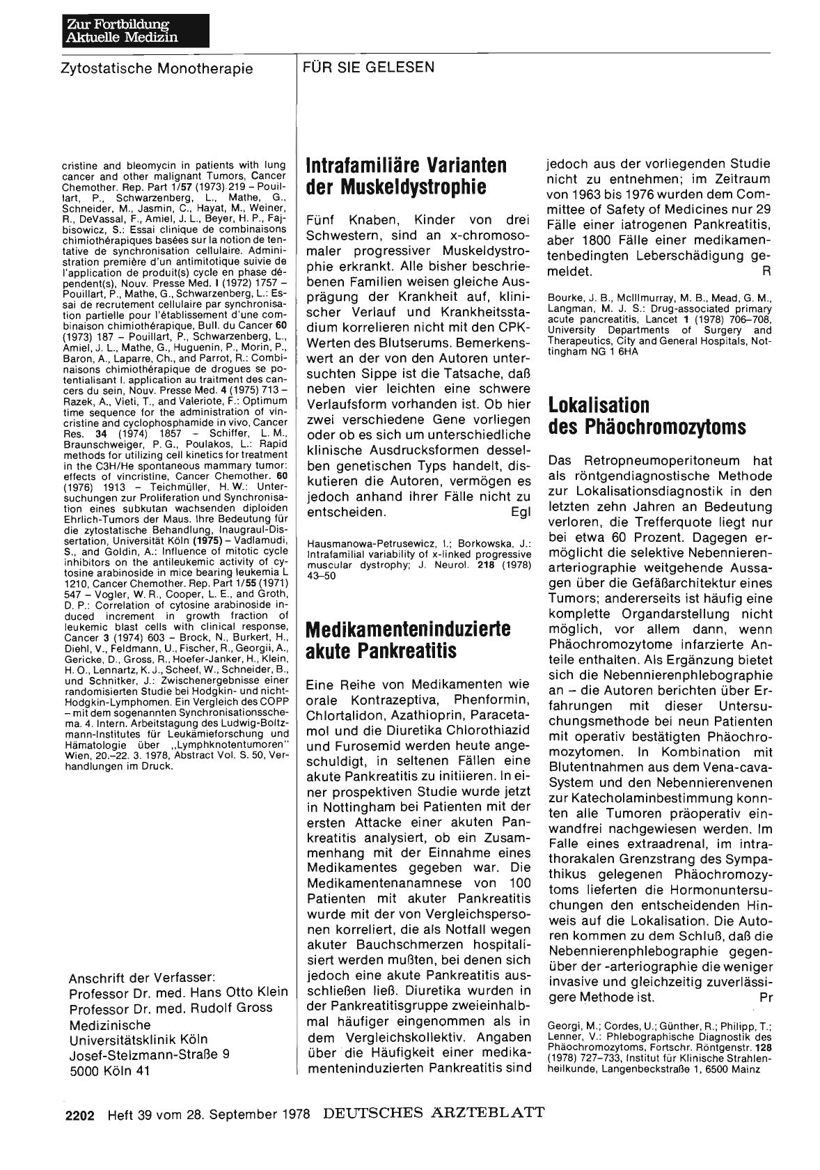 Vorschauseite 1: Intrafamiliäre Varianten der Muskeldystrophie