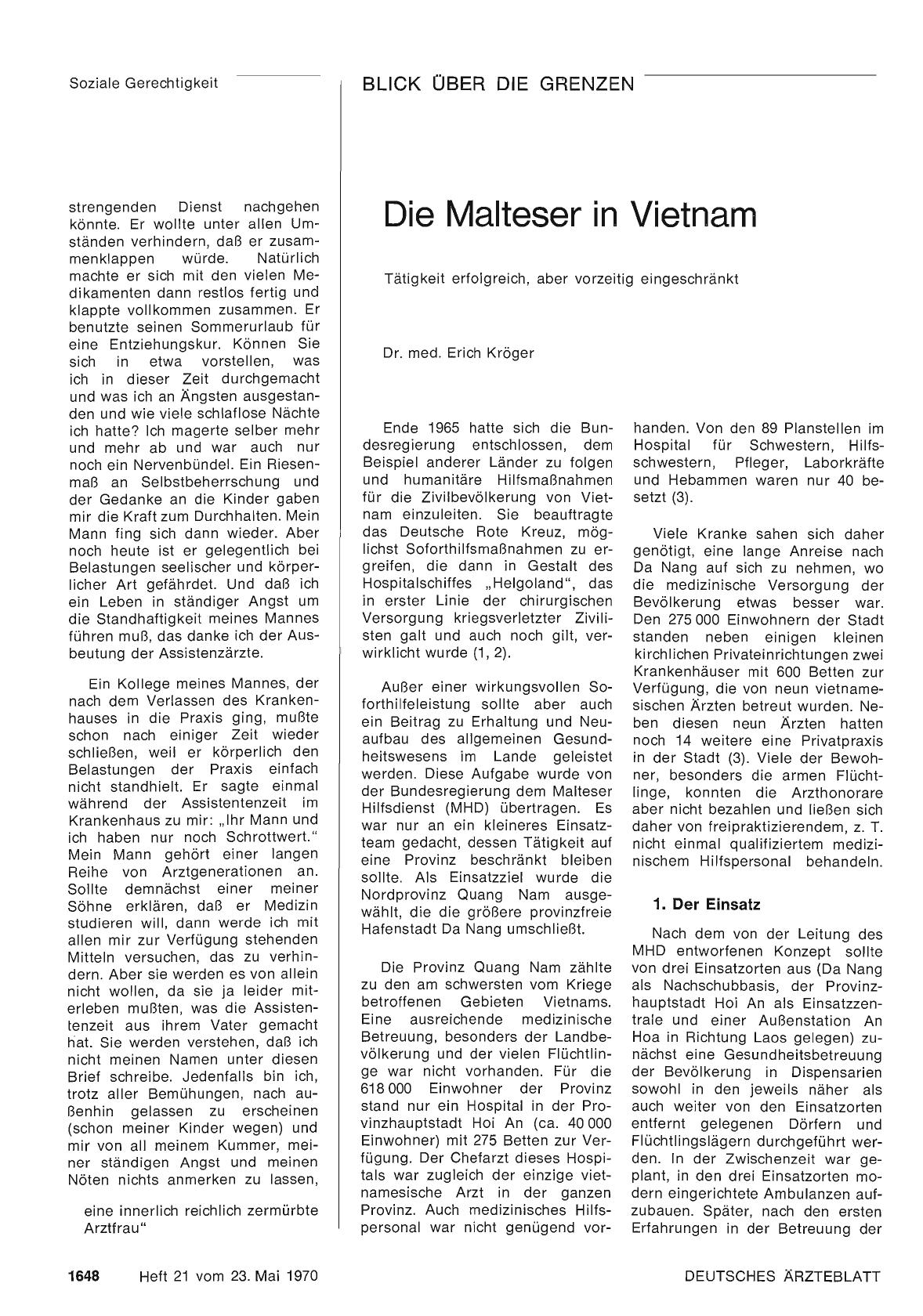 Vorschauseite 1: Die Malteser in Vietnam
