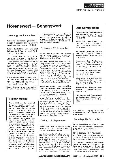Vorschauseite 1: Hörenswert — Sehenswert
