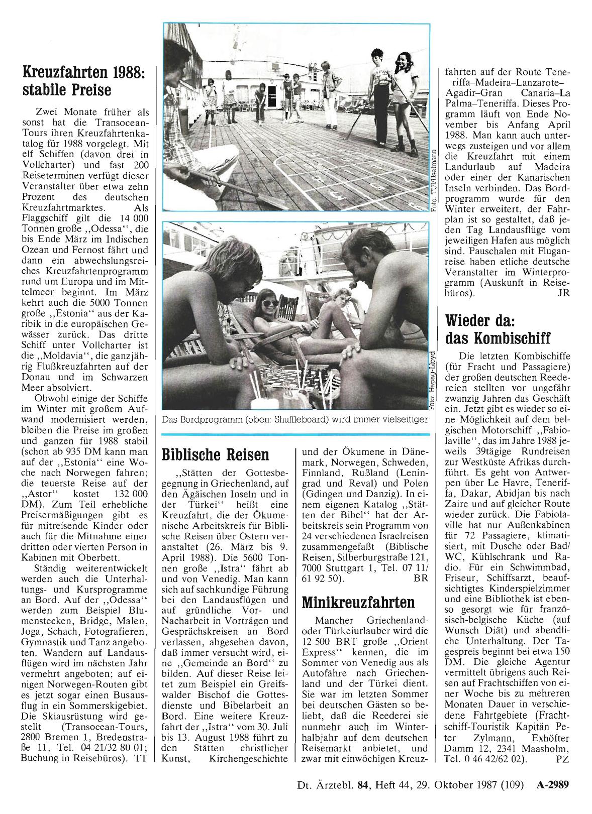 Vorschauseite 1: Wieder da: das Kombischiff