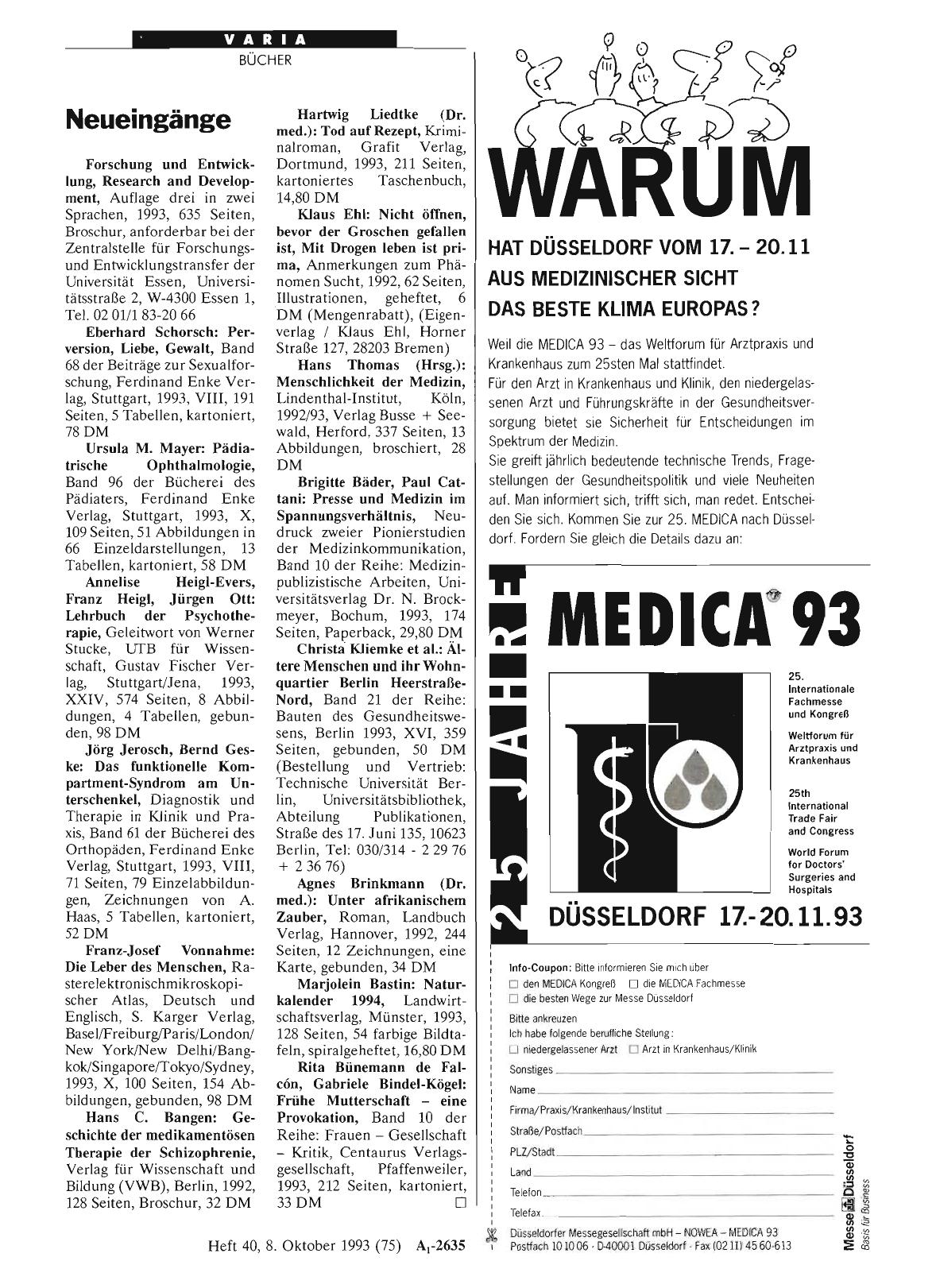 Vorschauseite 1: Neueingänge