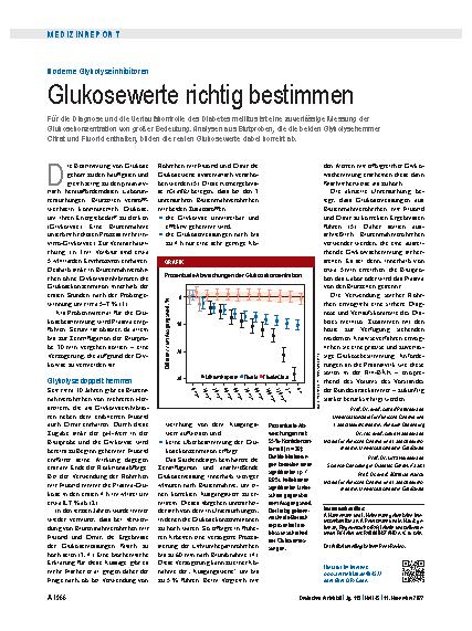 Vorschauseite 1: Moderne Glykolyseinhibitoren: Glukosewerte richtig bestimmen