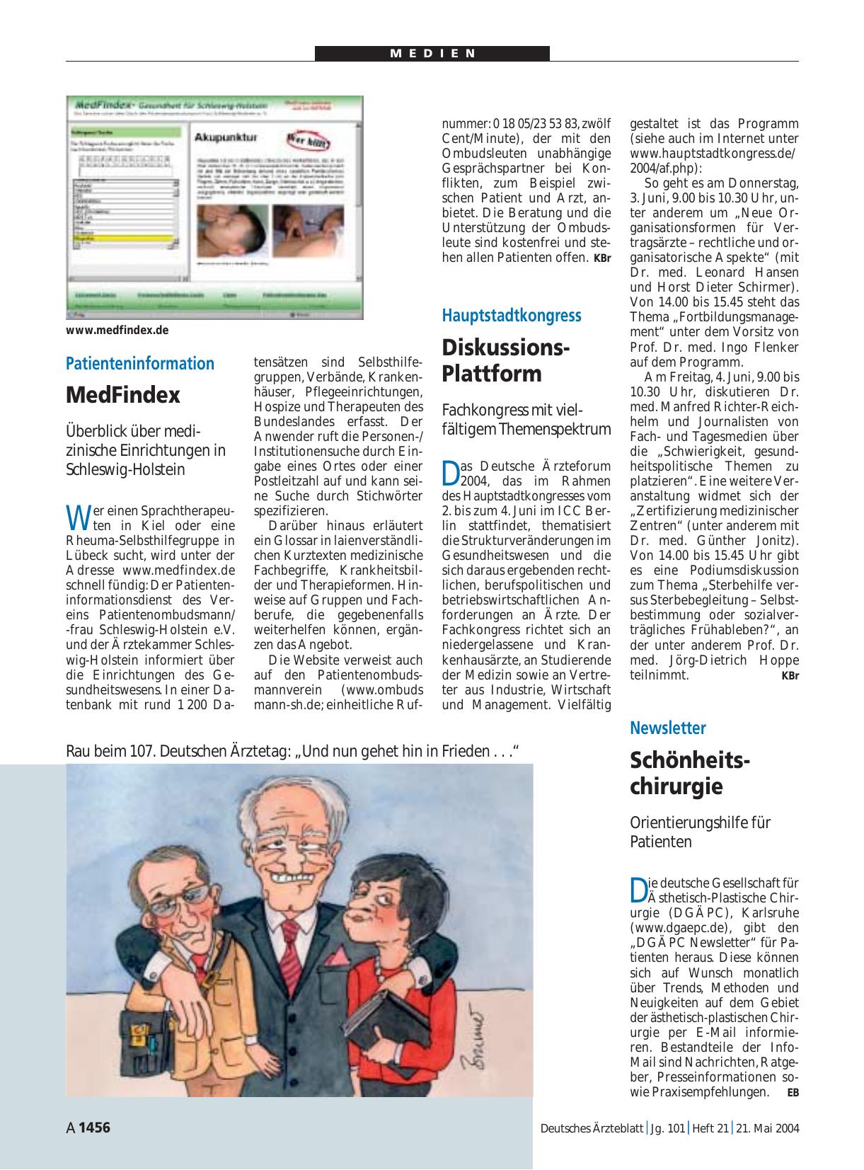 Vorschauseite 1: Patienteninformation: MedFindex