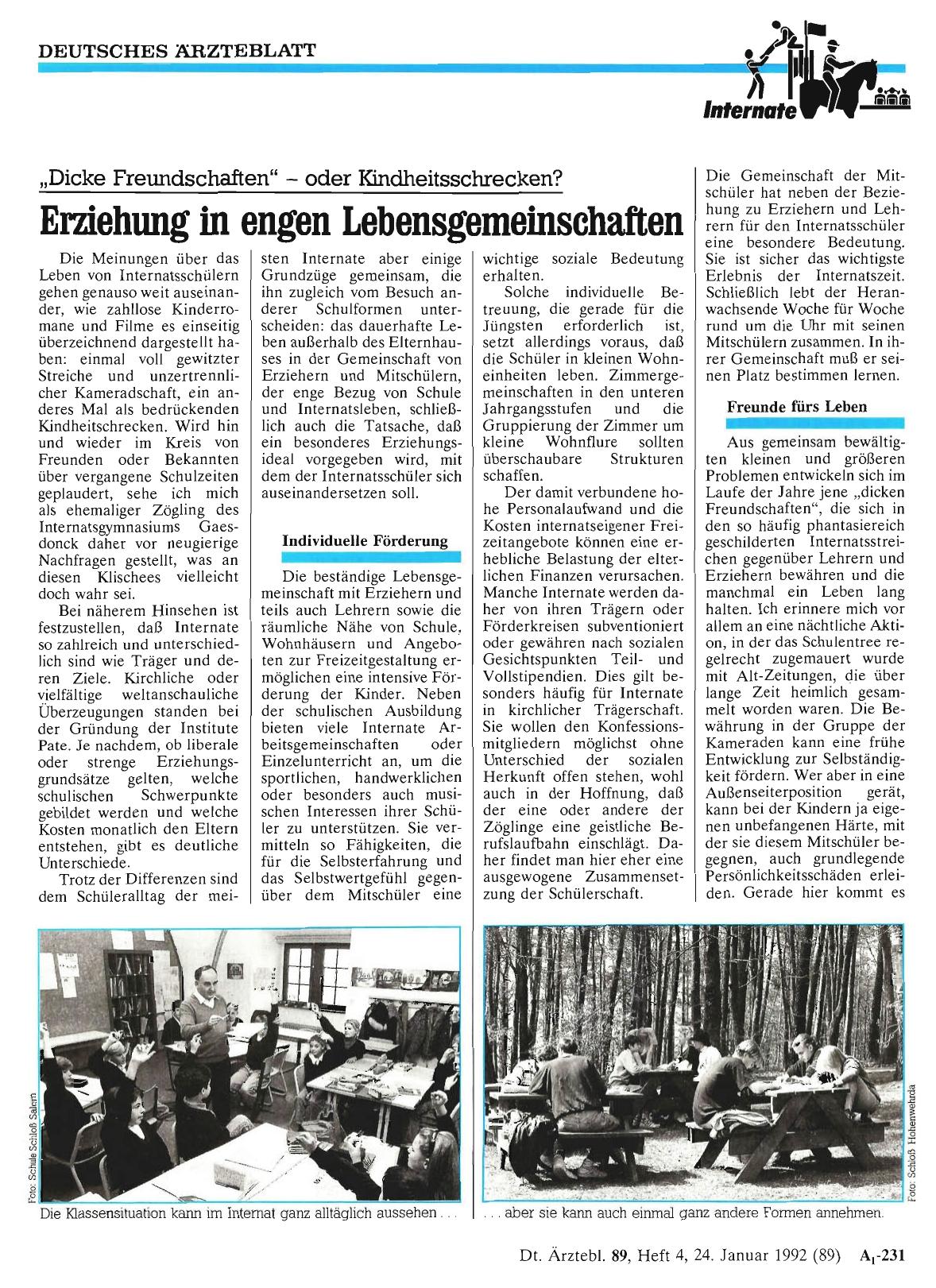 Vorschauseite 1: „Dicke Freundschaften“ - oder Kindheitsschrecken? : Erziehung in engen Lebensgemeinschaften