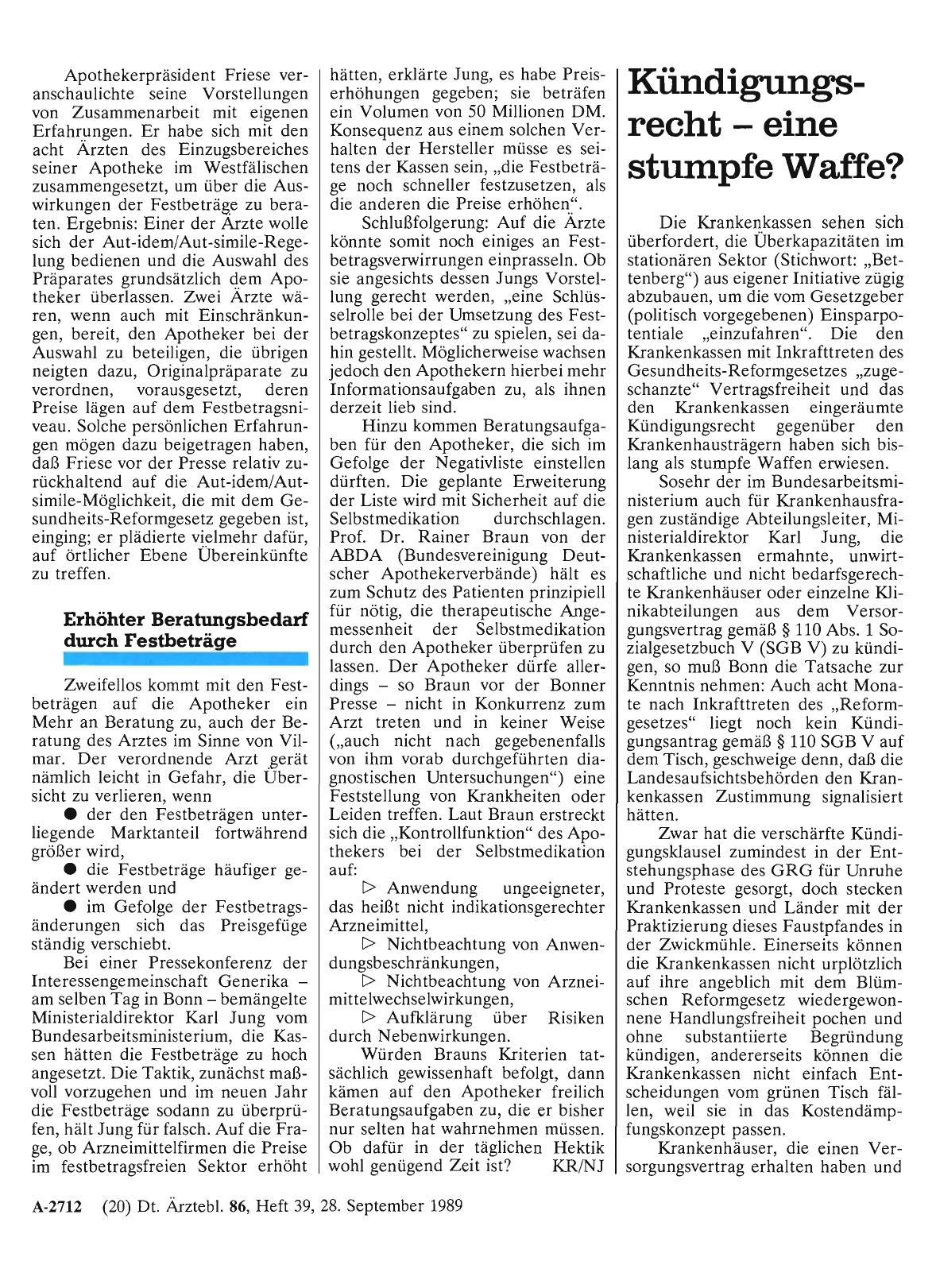 Vorschauseite 1: Kündigungsrecht - eine stumpfe Waffe?
