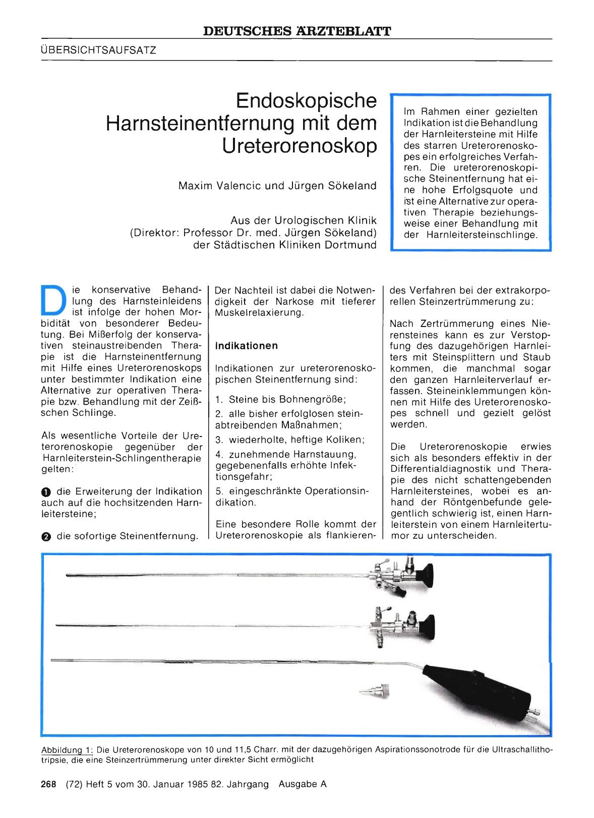 Vorschauseite 1: Endoskopische Harnsteinentfernung mit dem Ureterorenoskop