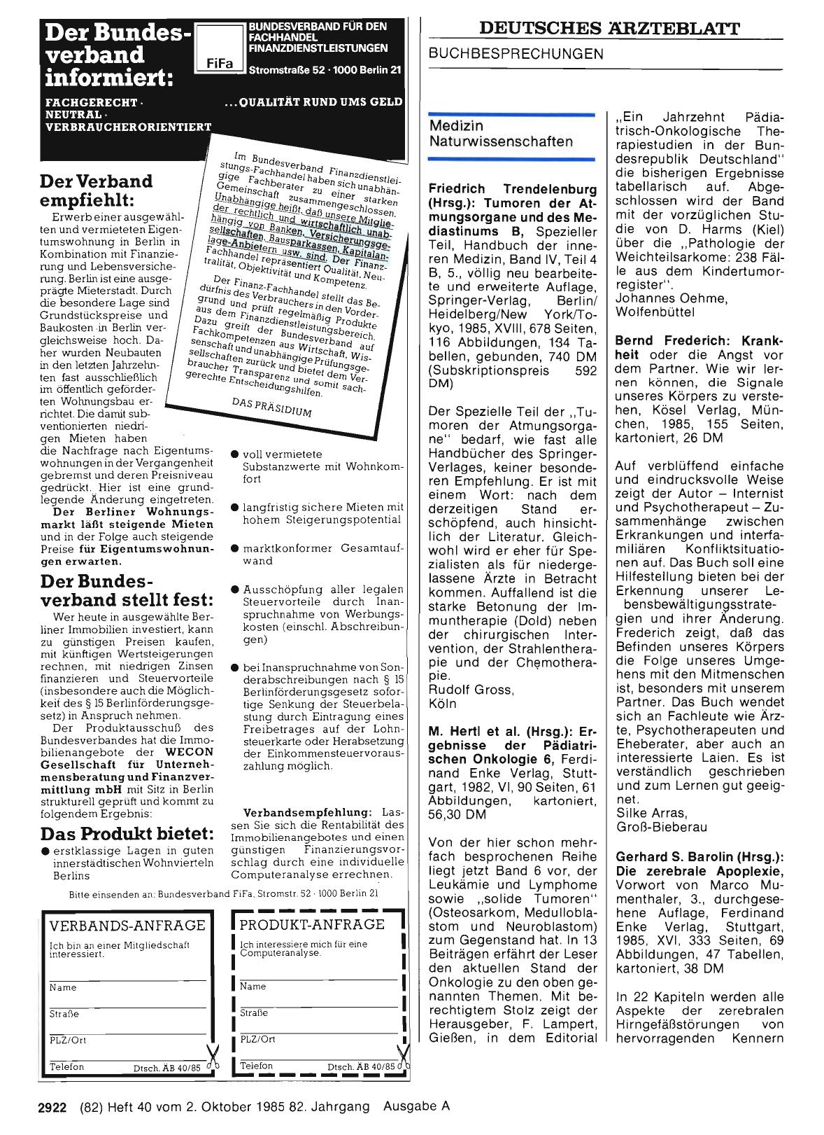 Vorschauseite 1: Medizin Naturwissenschaften: Friedrich Trendelenburg (Hrsg. ): Tumoren der Atmungsorgane und des Mediastinums B