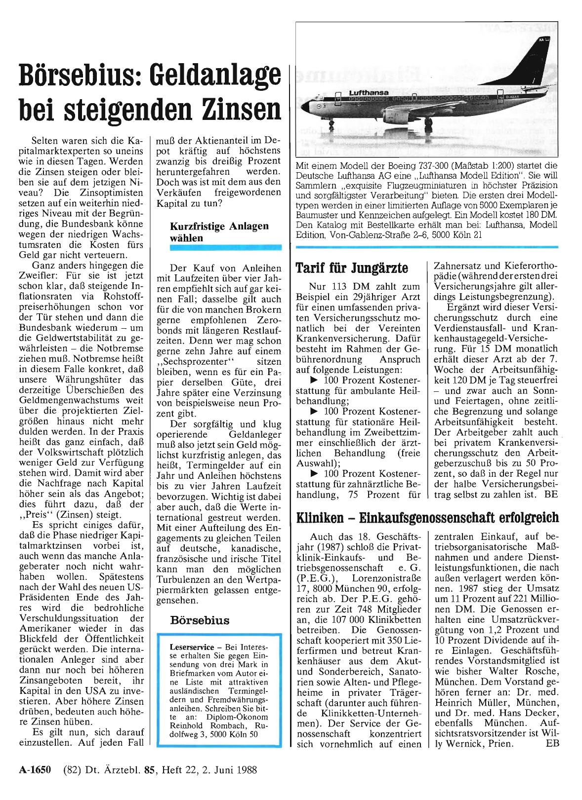 Vorschauseite 1: Tarif für Jungärzte