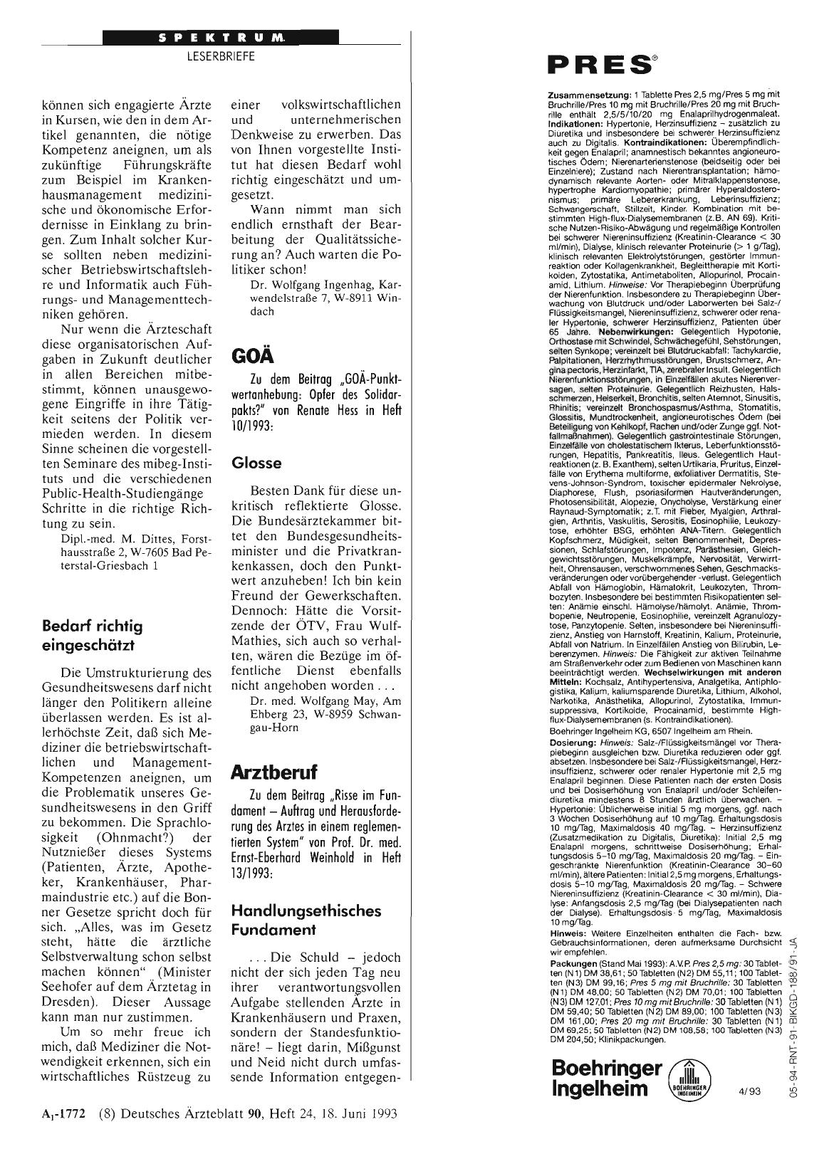Vorschauseite 1: Arztberuf: Handlungsethisches Fundament