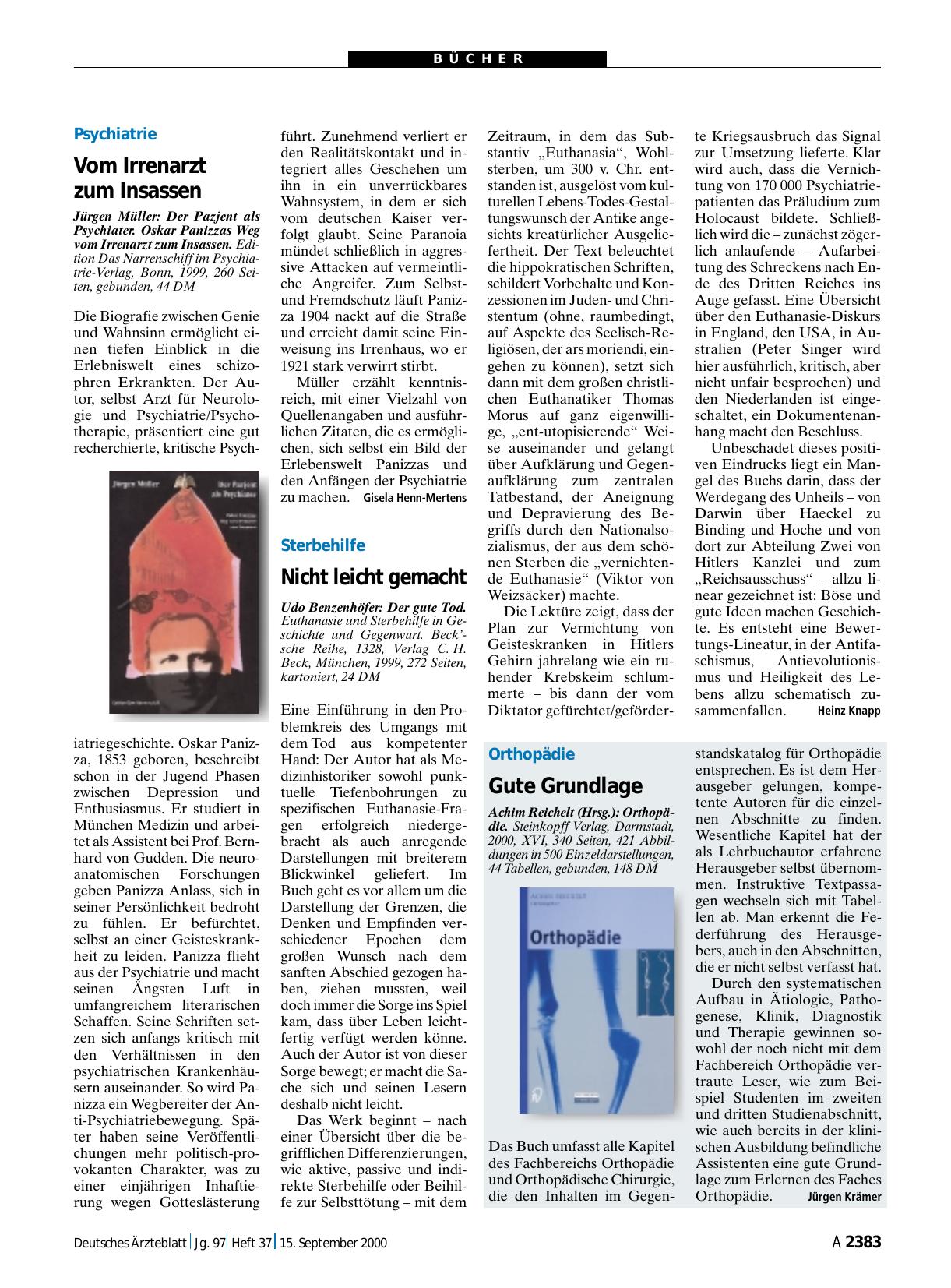 Vorschauseite 1: Orthopädie