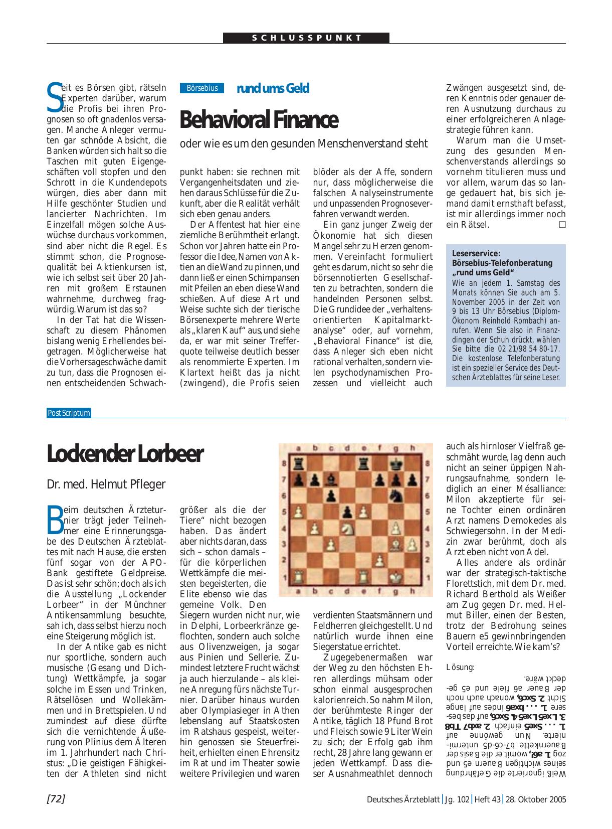 Vorschauseite 1: Lockender Lorbeer