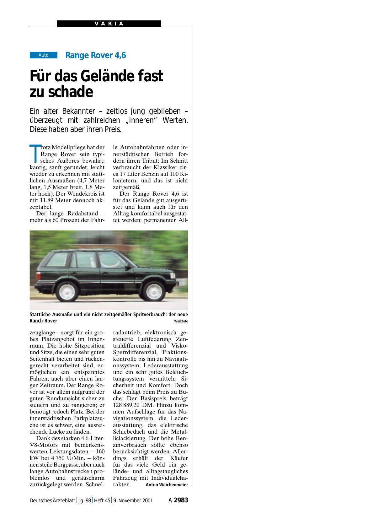 Vorschauseite 1: Range Rover 4, 6: Für das Gelände fast zu schade