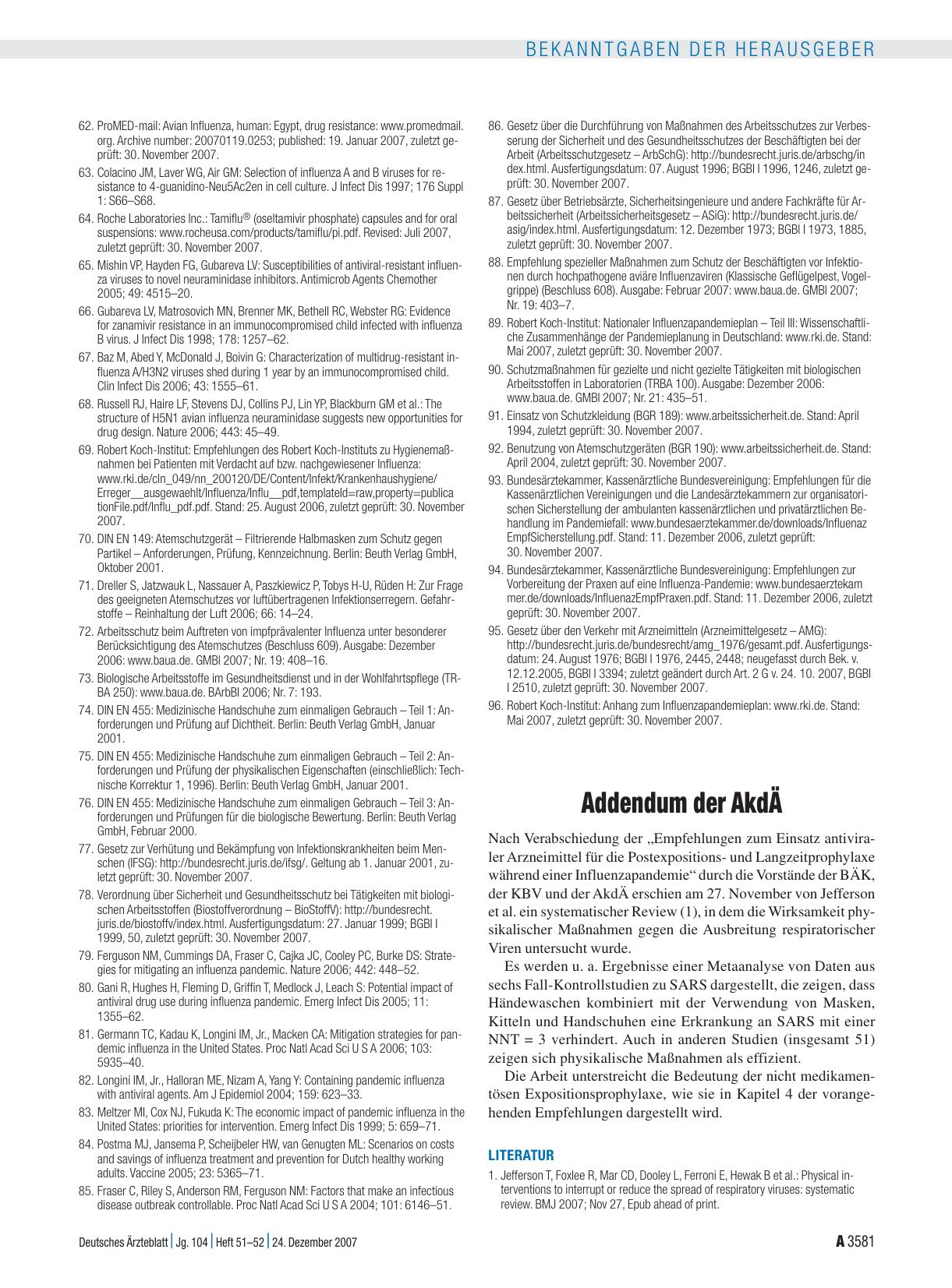 Vorschauseite 1: Addendum der AkdÄ