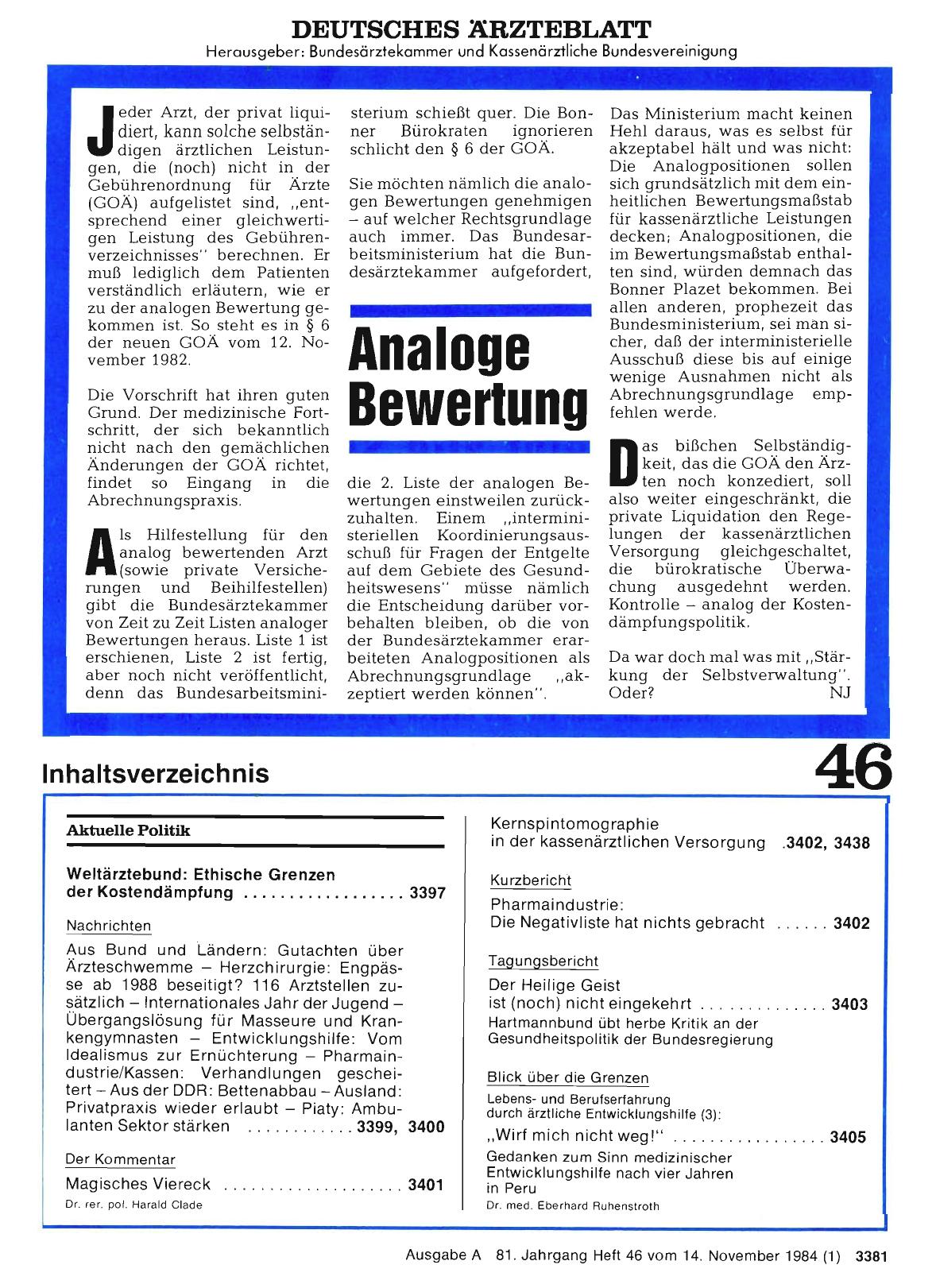 Vorschauseite 1: Analoge Bewertung