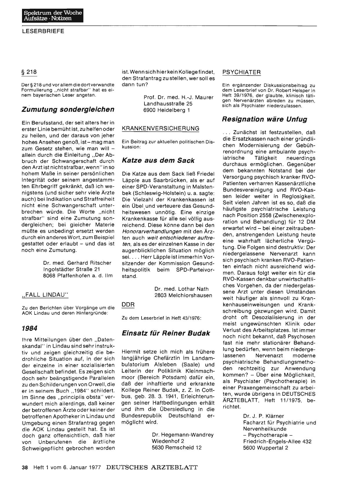 Vorschauseite 1: DDR: Einsatz für Reiner Budak