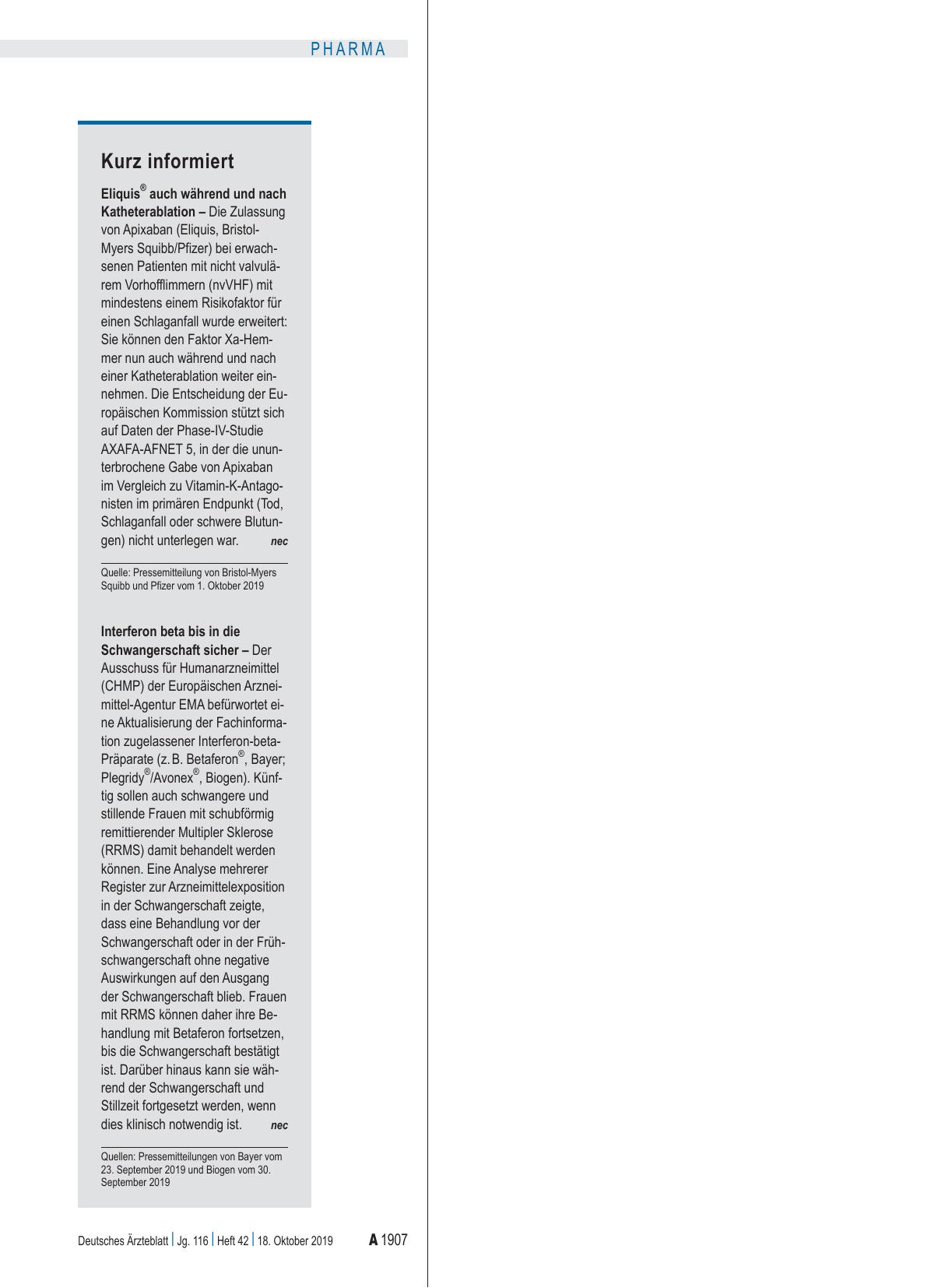 Vorschauseite 1: Kurz informiert