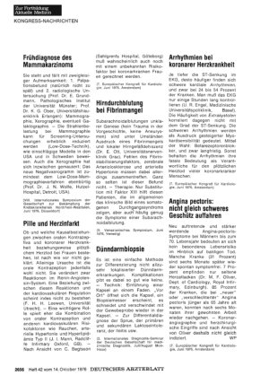 Vorschauseite 1: Angina pectoris: nicht gleich schweres Geschütz auffahren