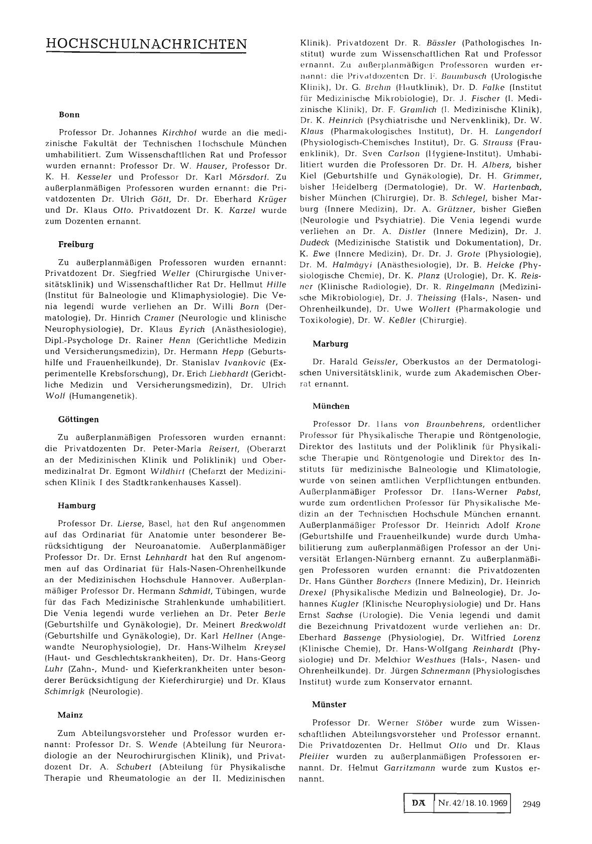 Vorschauseite 1: Hochschulnachrichten