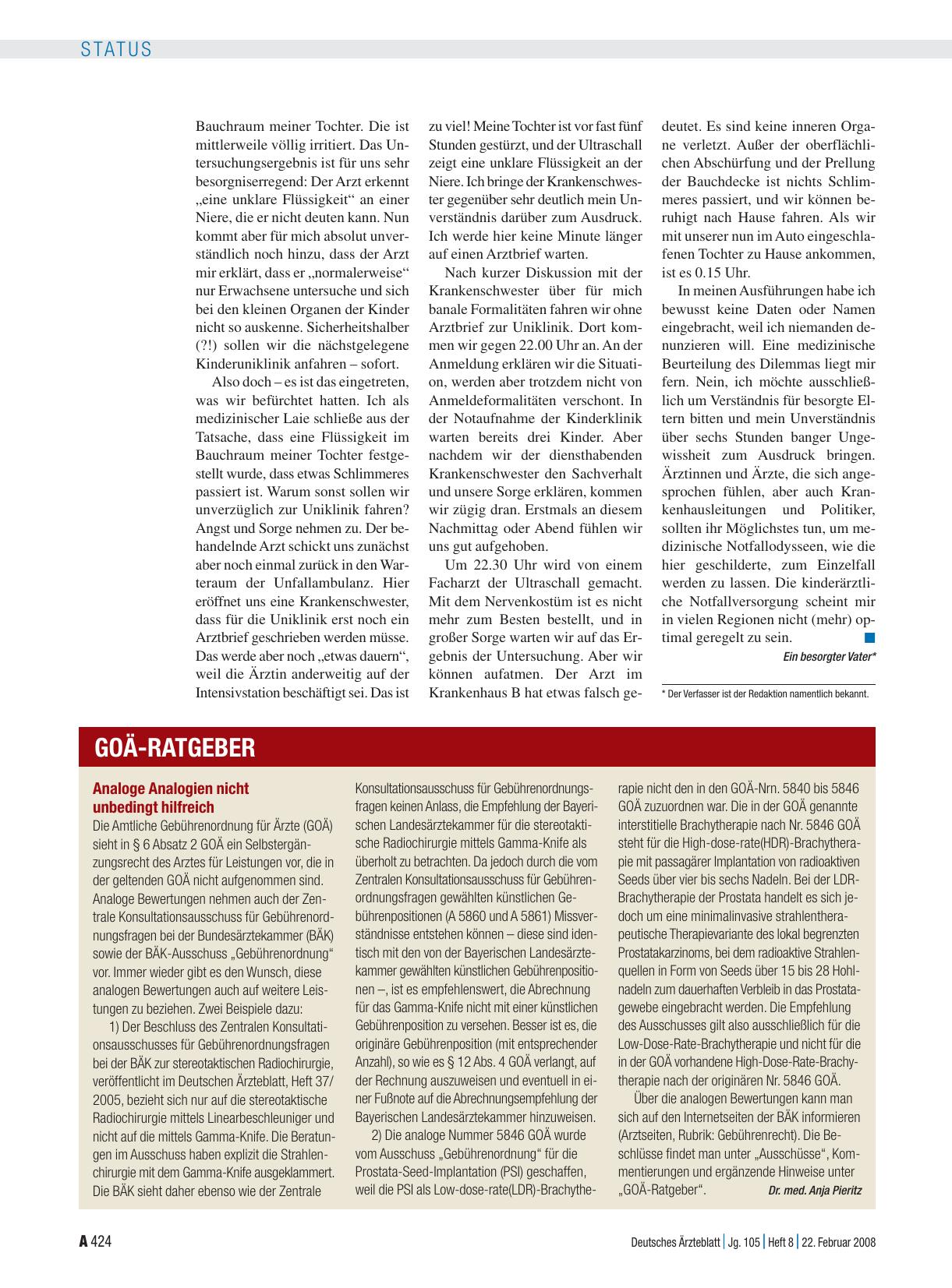 Vorschauseite 1: GOÄ-Ratgeber