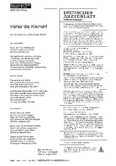 Vorschauseite 1: Immer die Kleinen!