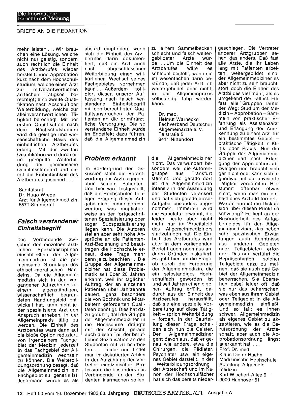 Vorschauseite 1: SPEZIALISIERUNG: Problem erkannt