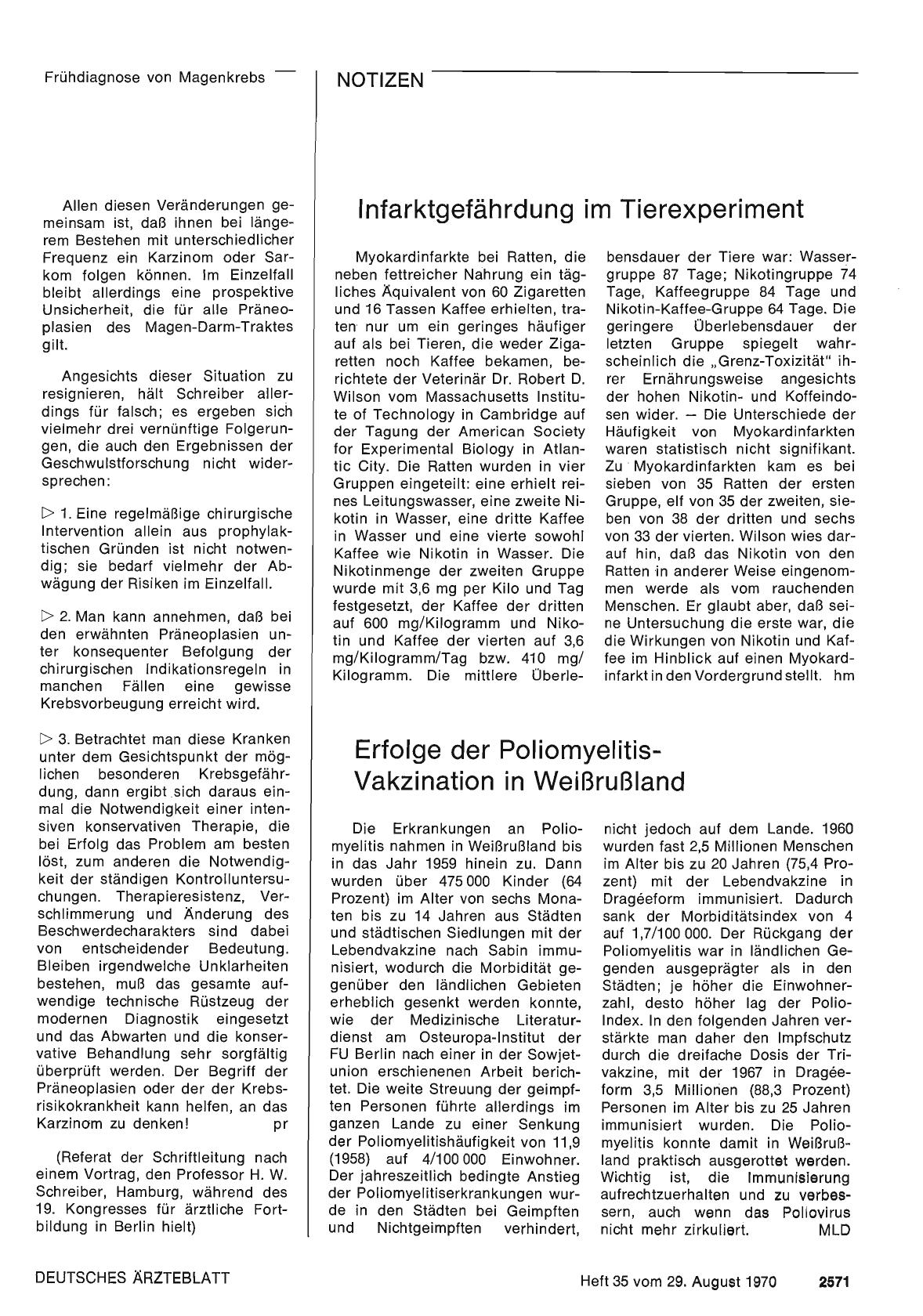 Vorschauseite 1: Erfolge der Poliomyelitis-Vakzination in Weißrußland