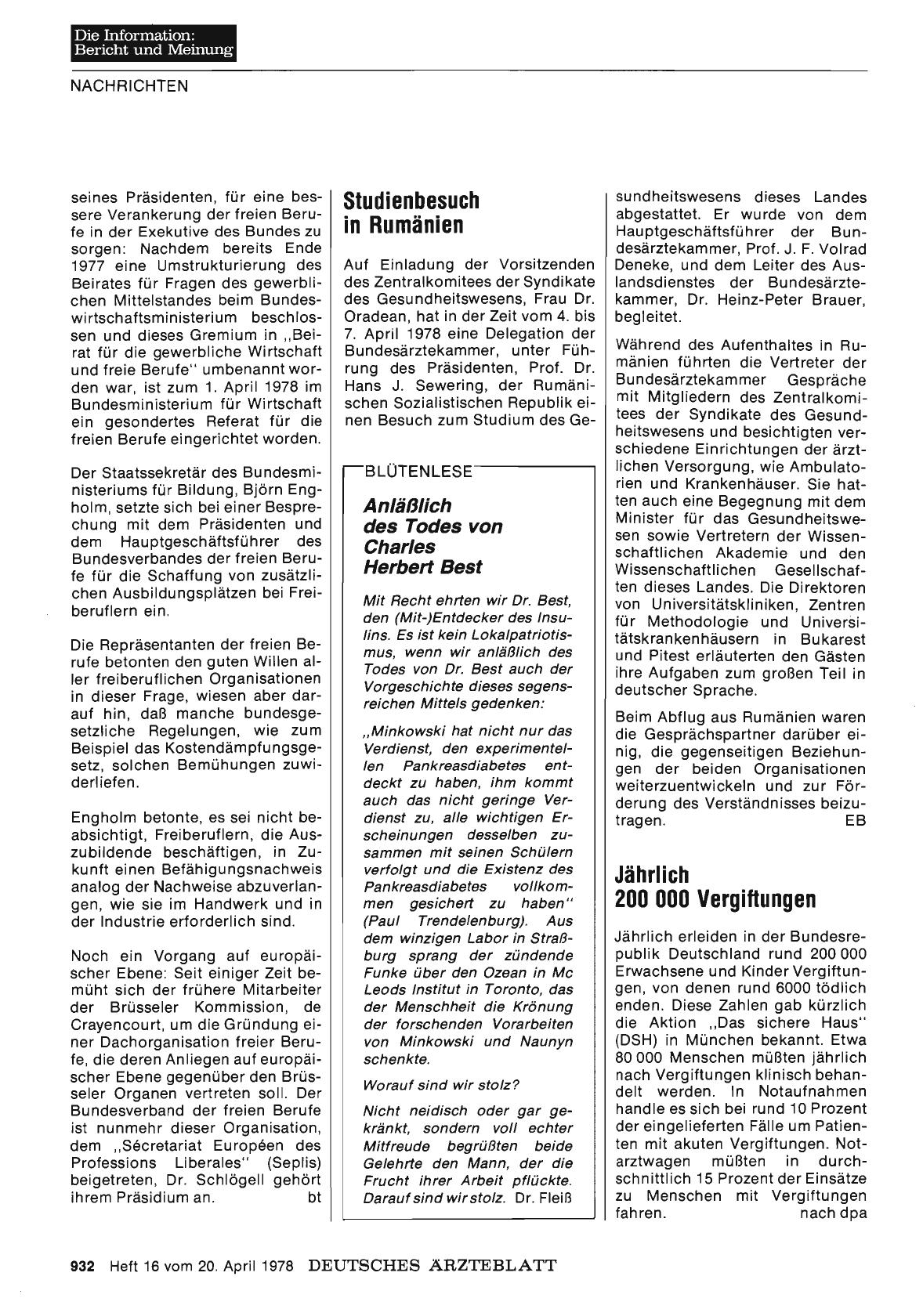 Vorschauseite 1: Jährlich 200 000 Vergiftungen
