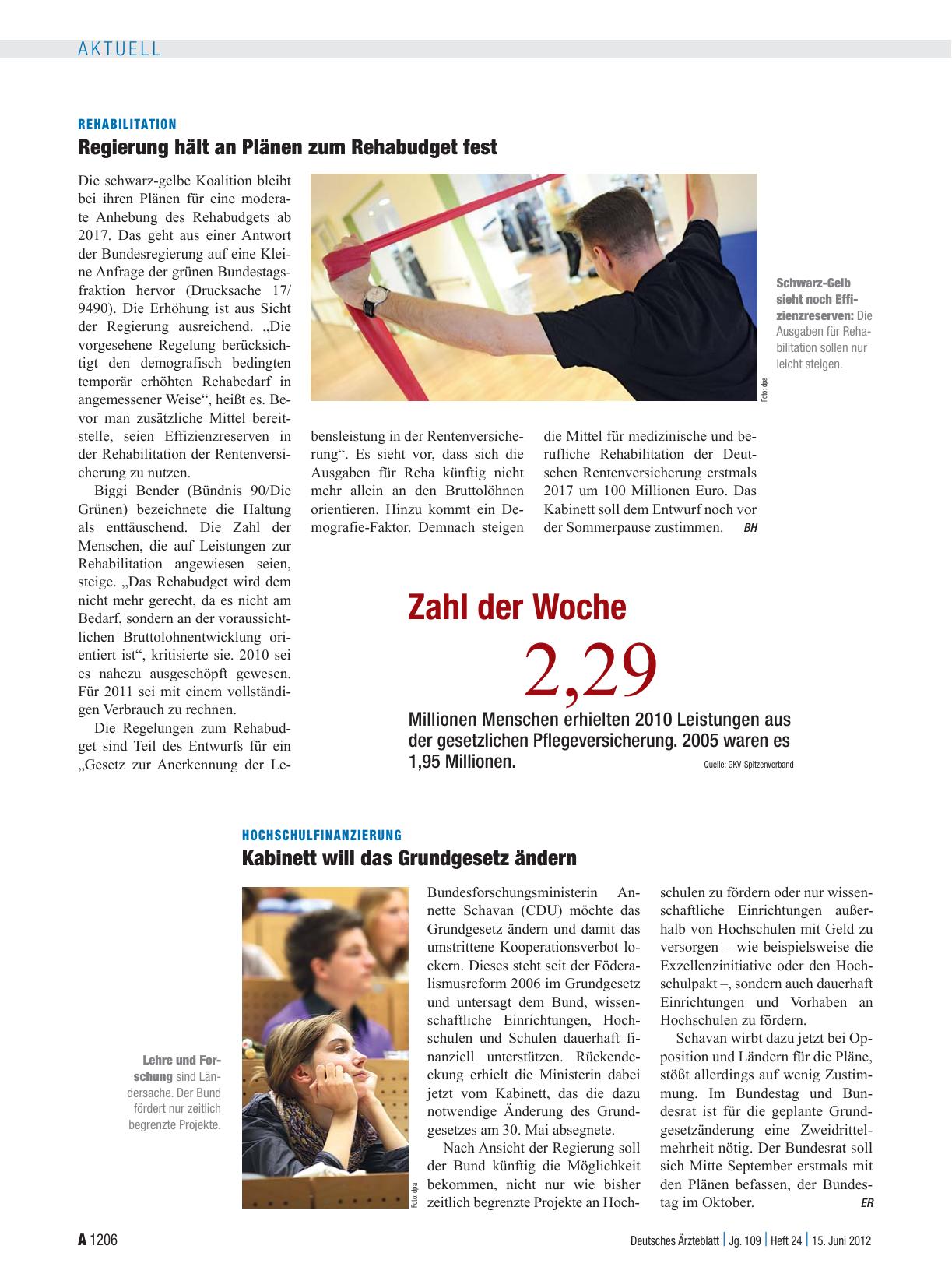 Vorschauseite 1: Zahl der Woche 2,29
