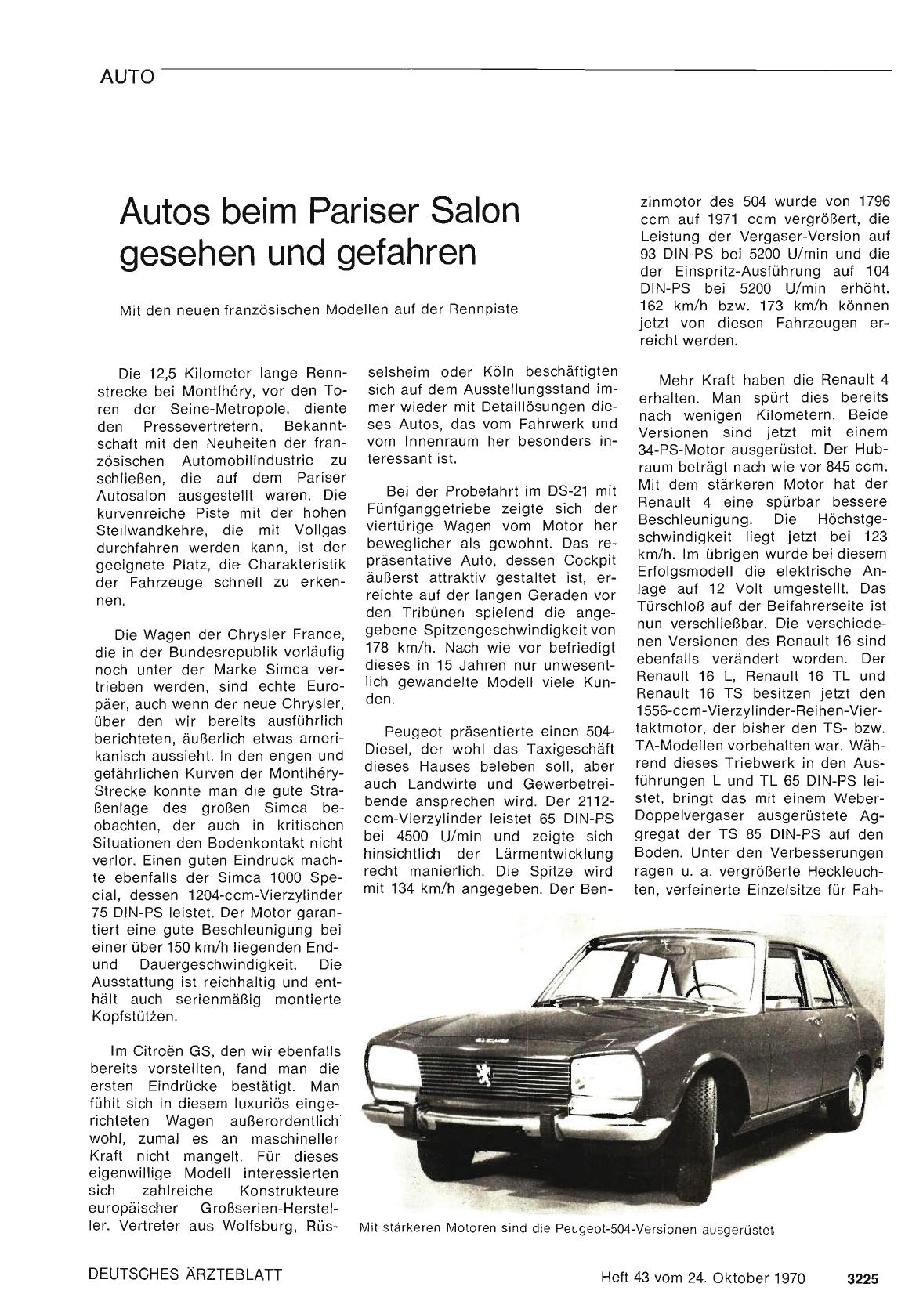 Vorschauseite 1: Autos beim Pariser Salon gesehen und gefahren