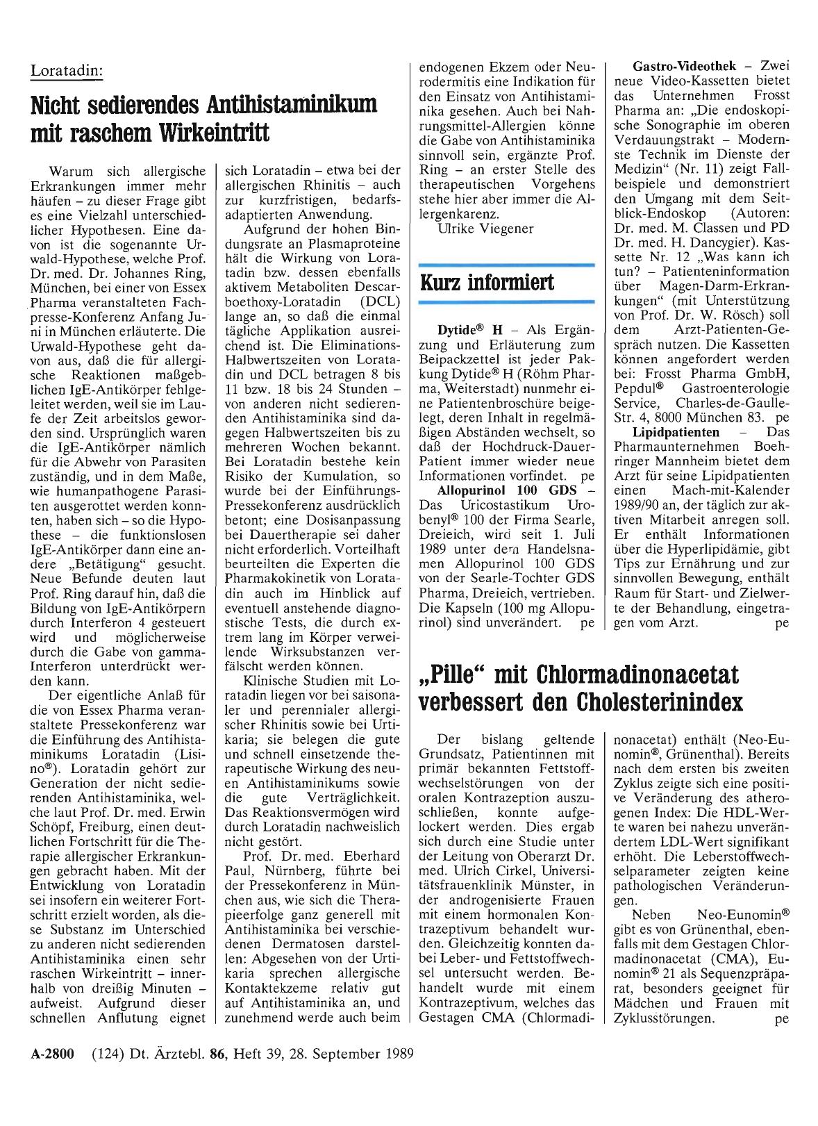 Vorschauseite 1: Kurz informiert