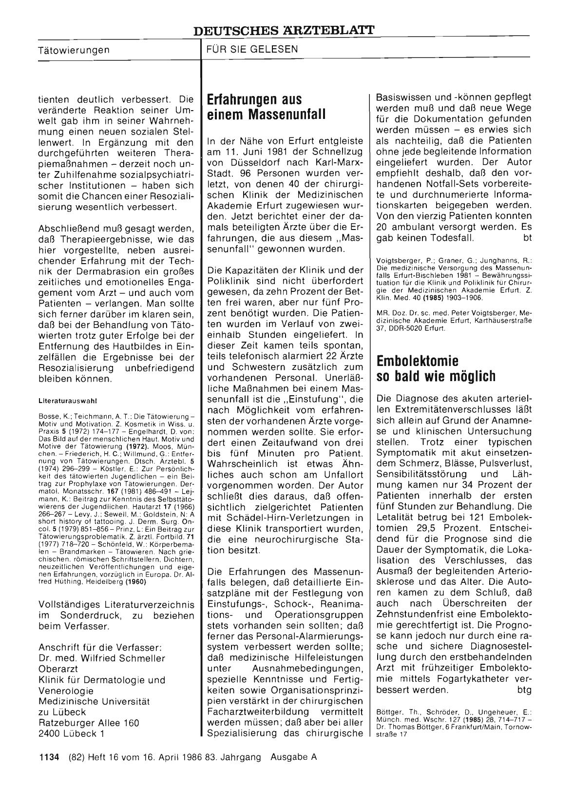Vorschauseite 1: Erfahrungen aus einem Massenunfall