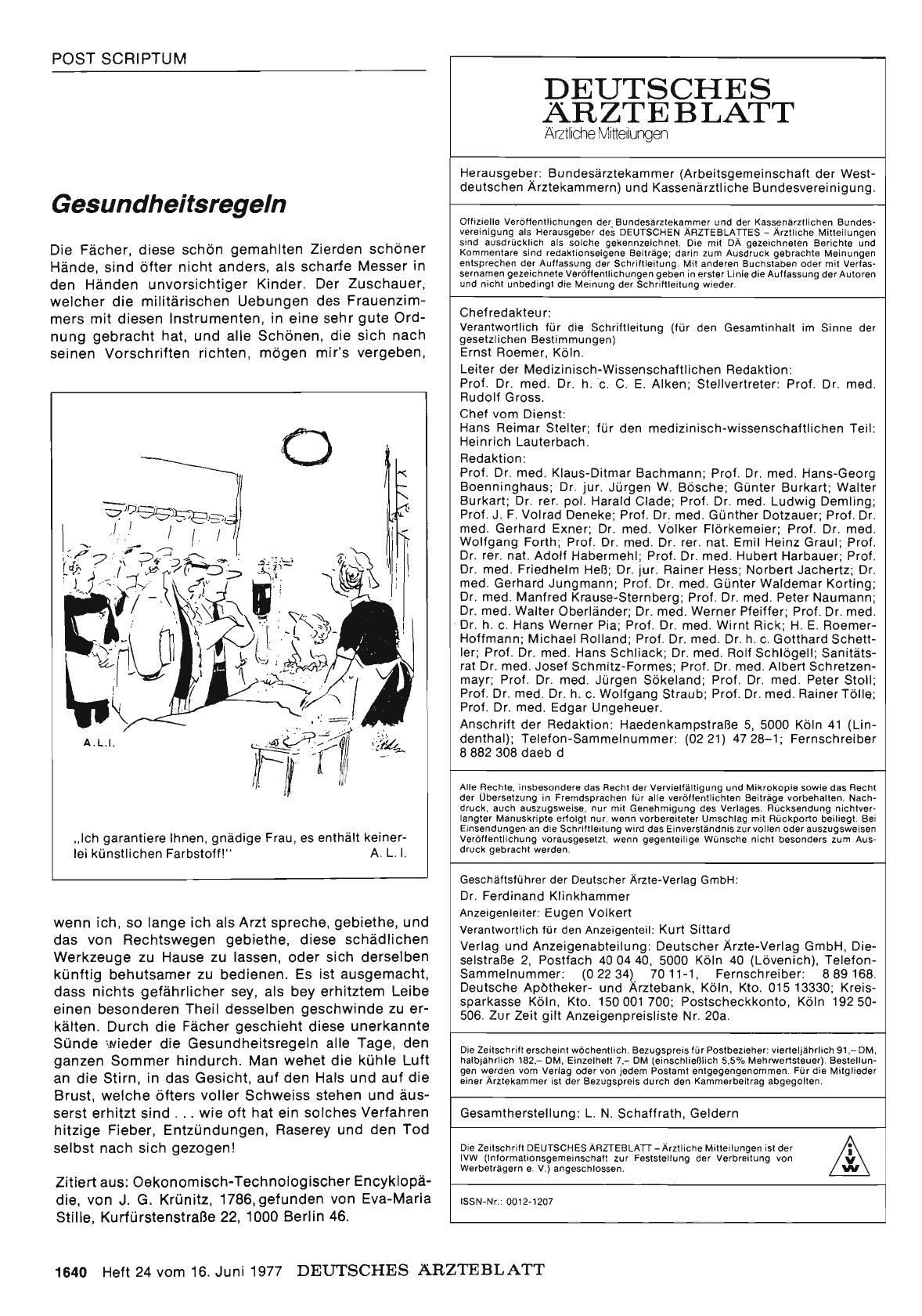 Vorschauseite 1: Gesundheitsregeln