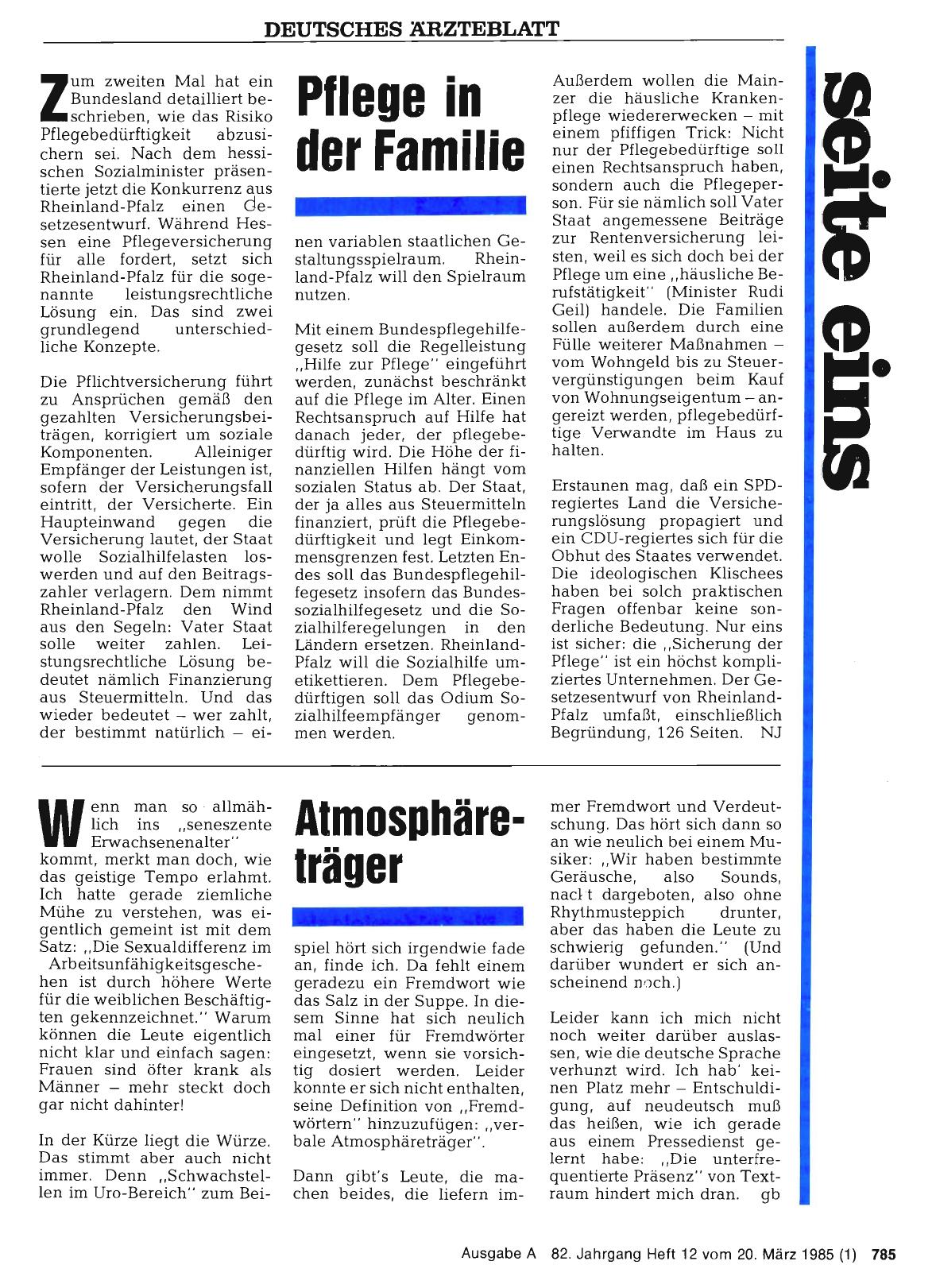 Vorschauseite 1: Pflege in der Familie