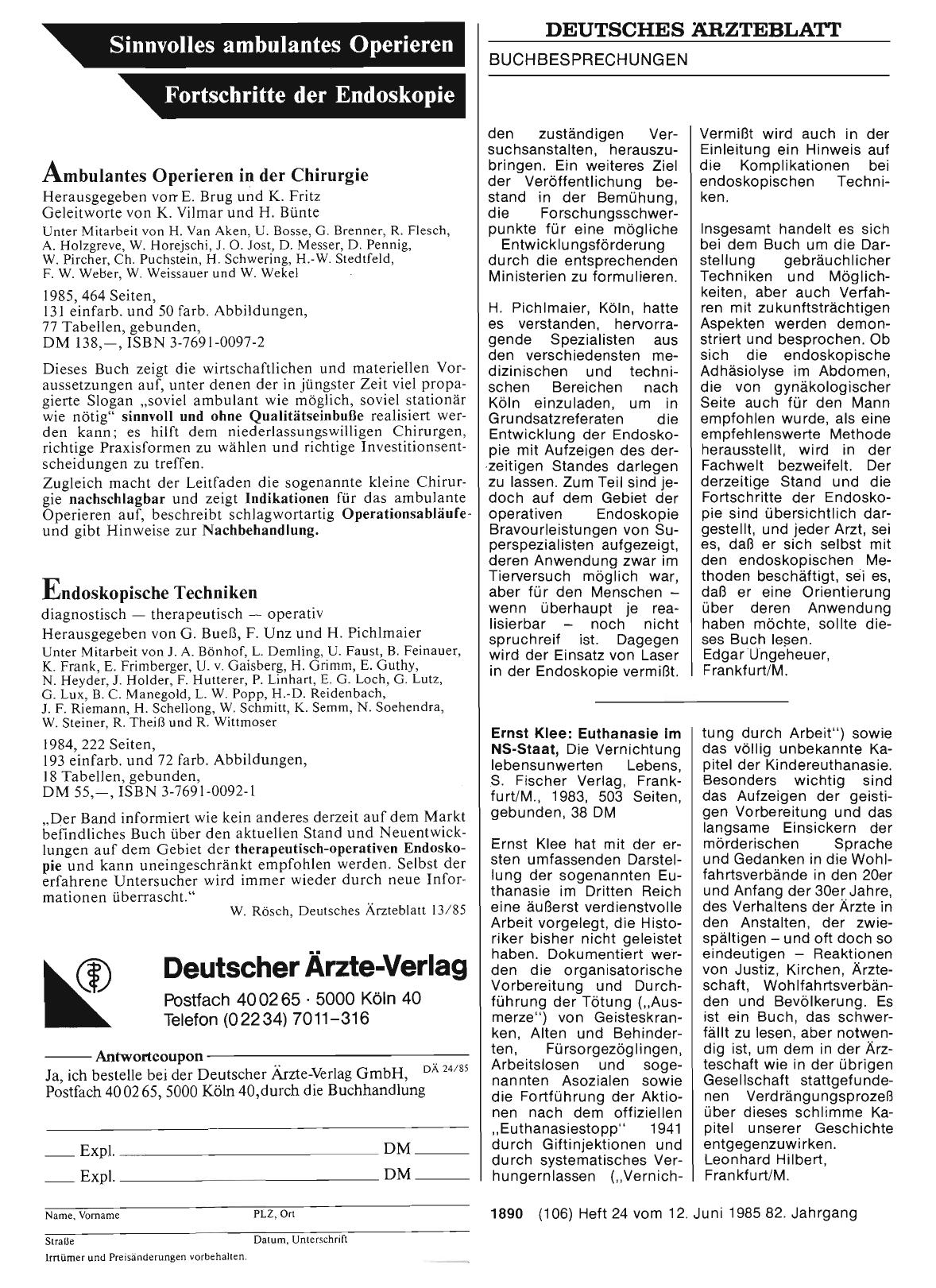 Vorschauseite 1: Ernst Klee: Euthanasie im NS-Staat