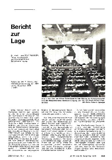 Vorschauseite 1: Bericht zur Lage