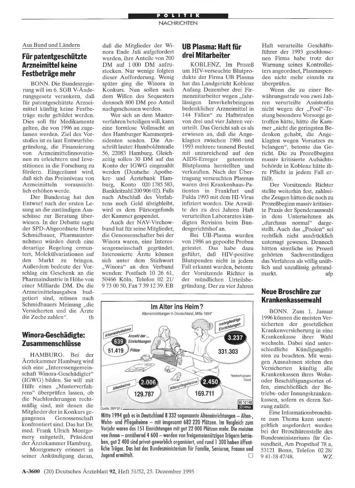 Vorschauseite 1: Neue Broschüre zur Krankenkassenwahl