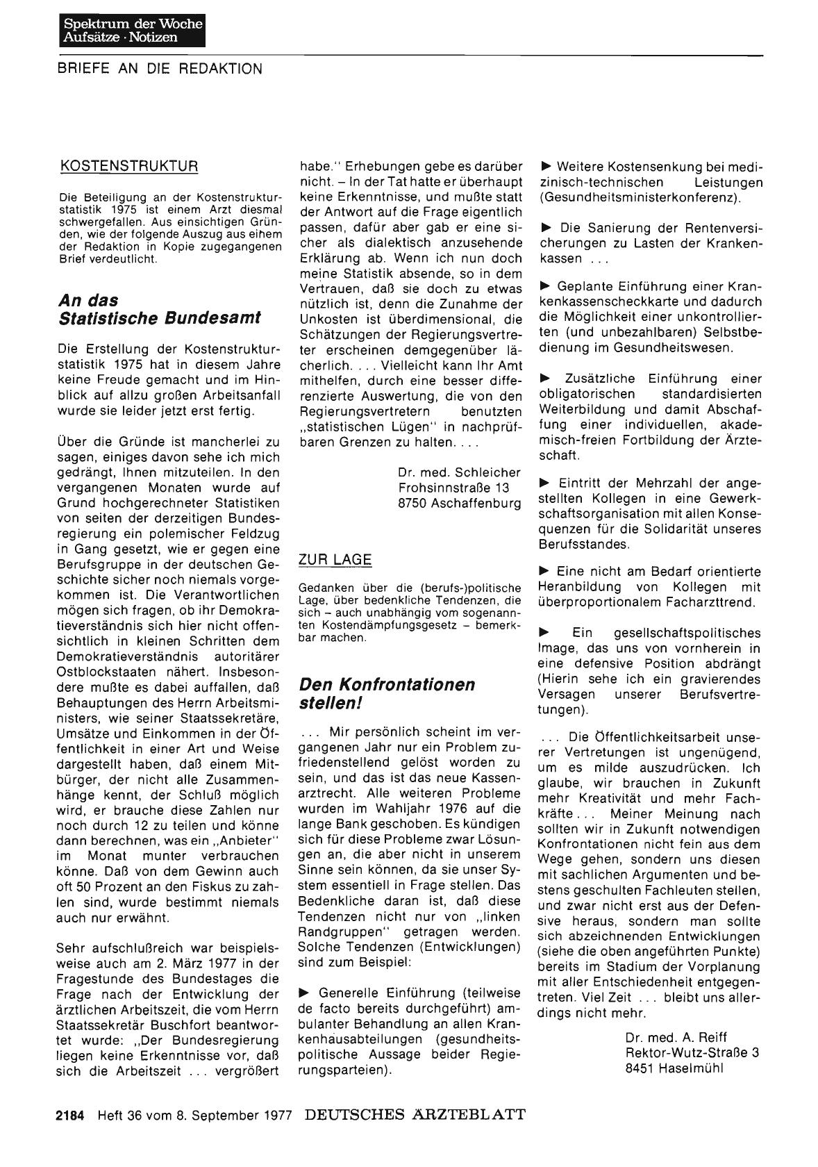 Vorschauseite 1: ZUR LAGE: Den Konfrontationen stellen!