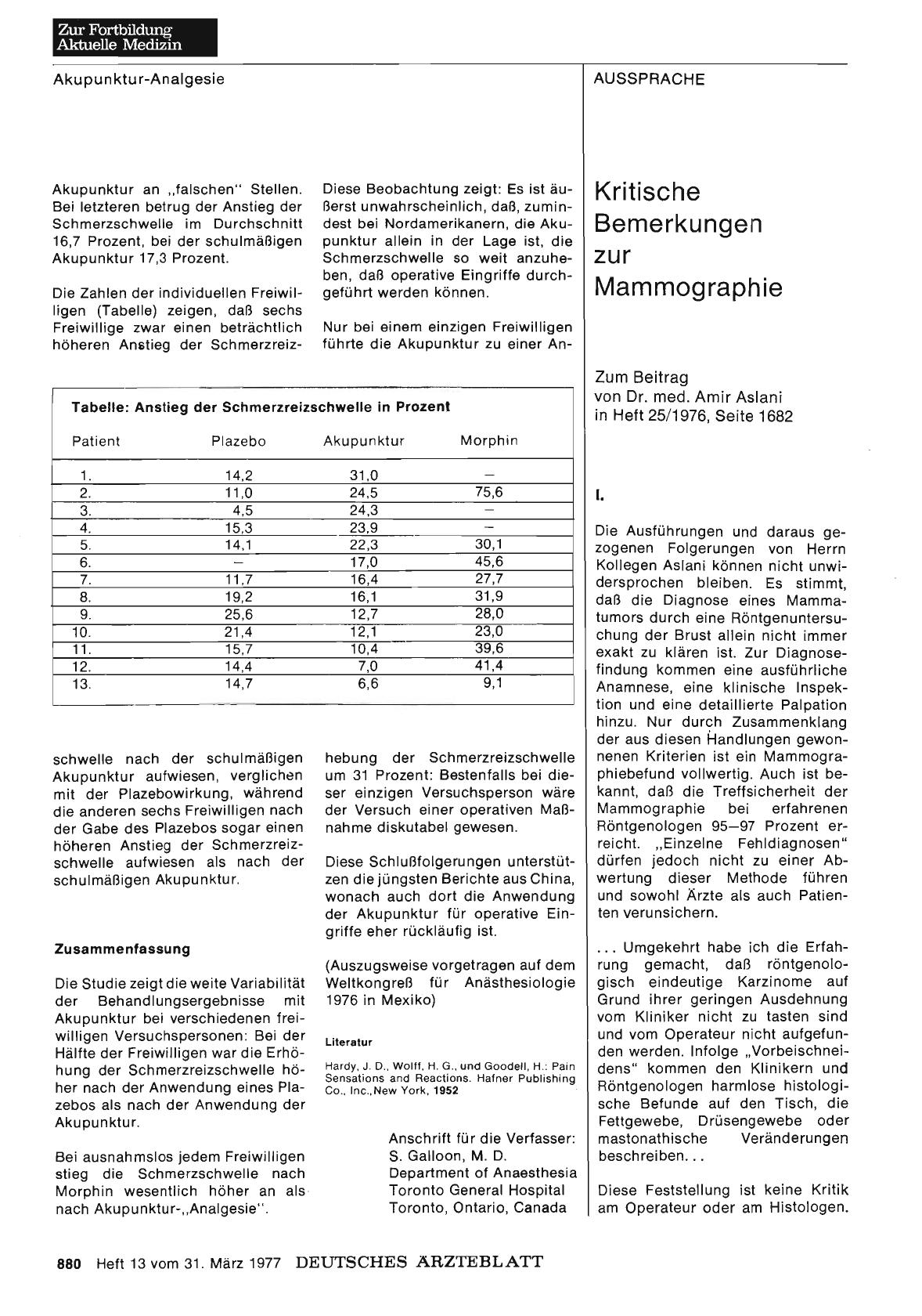 Vorschauseite 1: Kritische Bemerkungen zur Mammographie