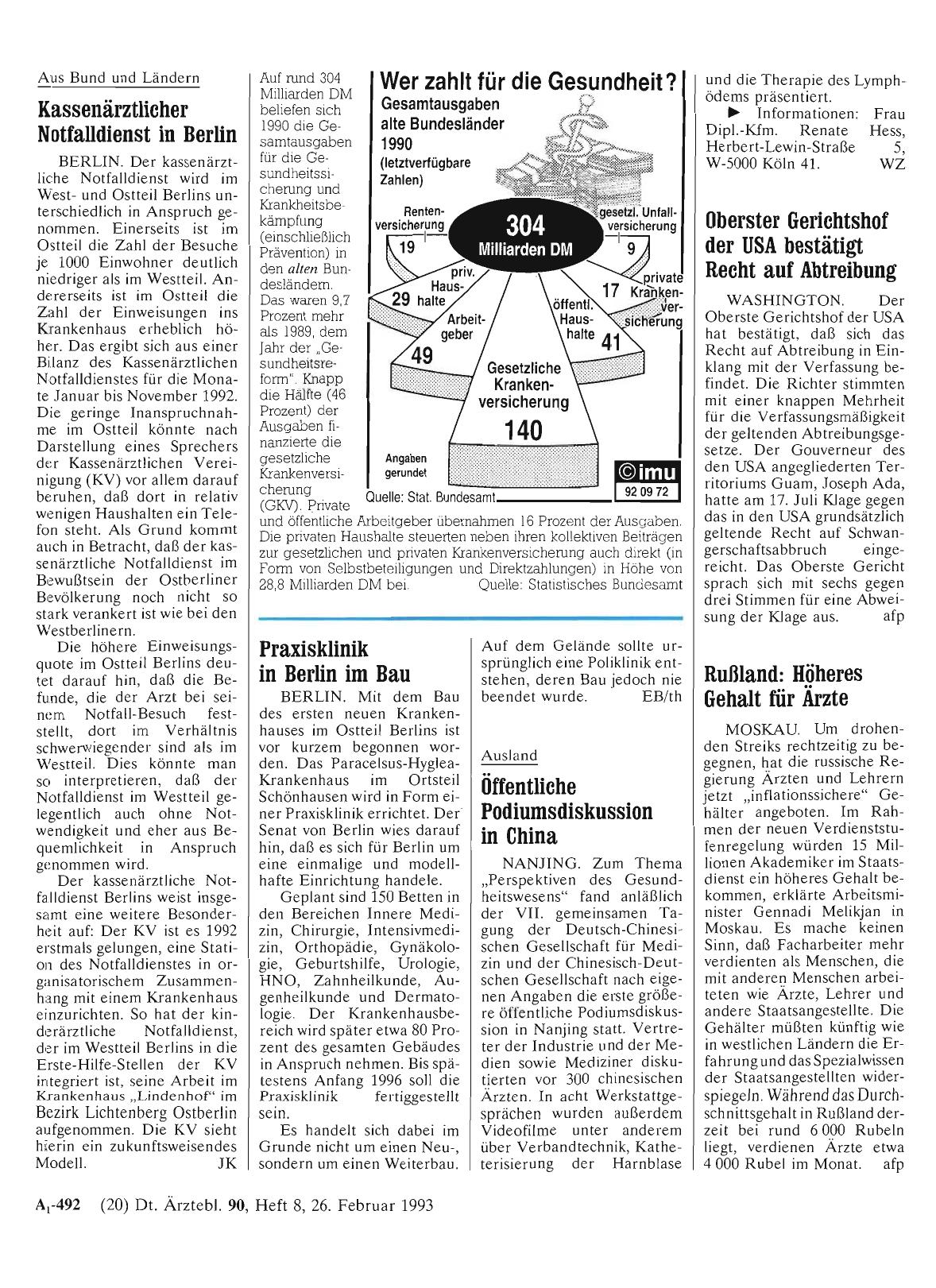 Vorschauseite 1: Wer zahlt für die Gesundheit?
