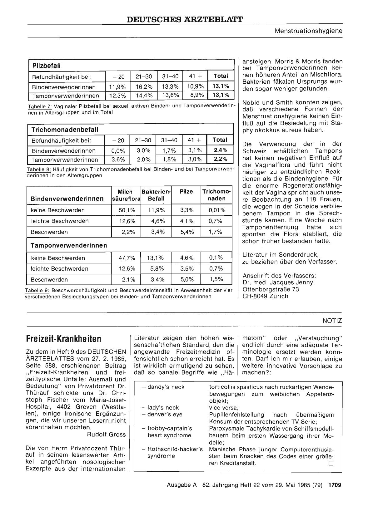Vorschauseite 1: Freizeit-Krankheiten