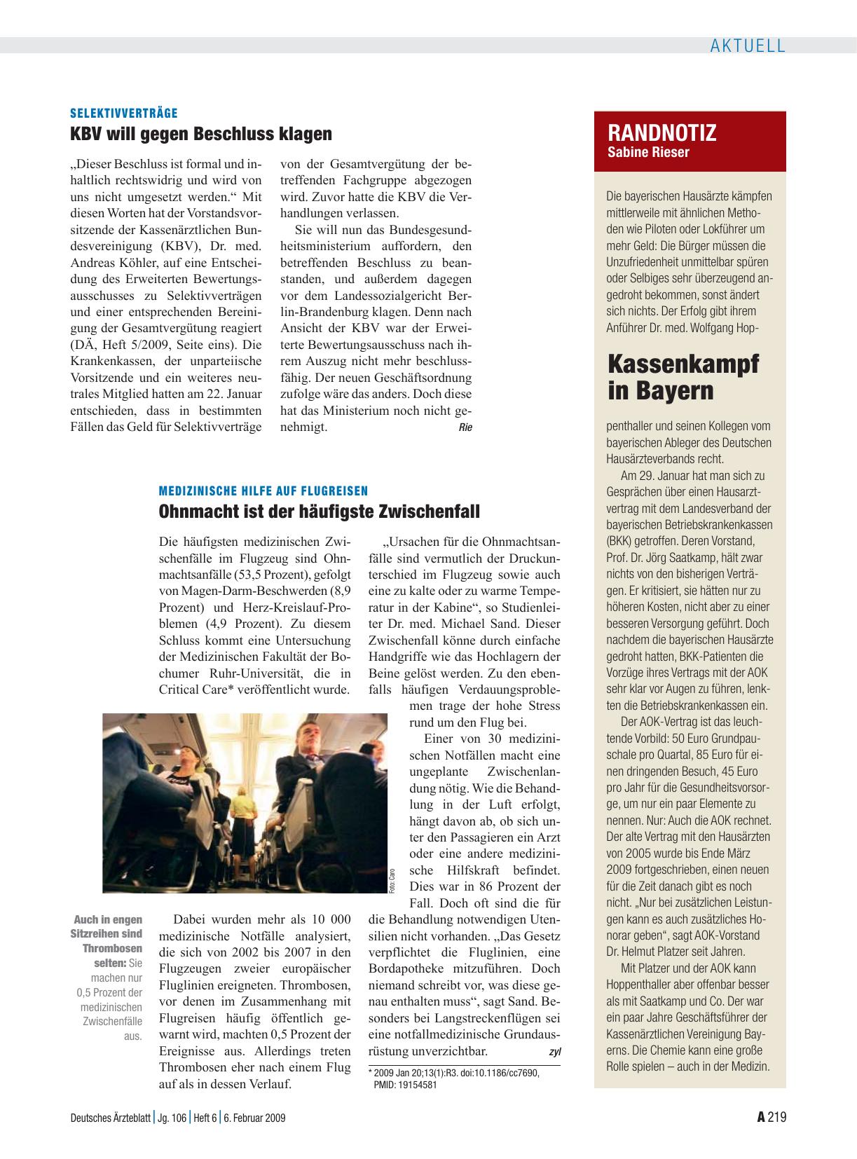 Vorschauseite 1: Randnotiz: Kassenkampf in Bayern