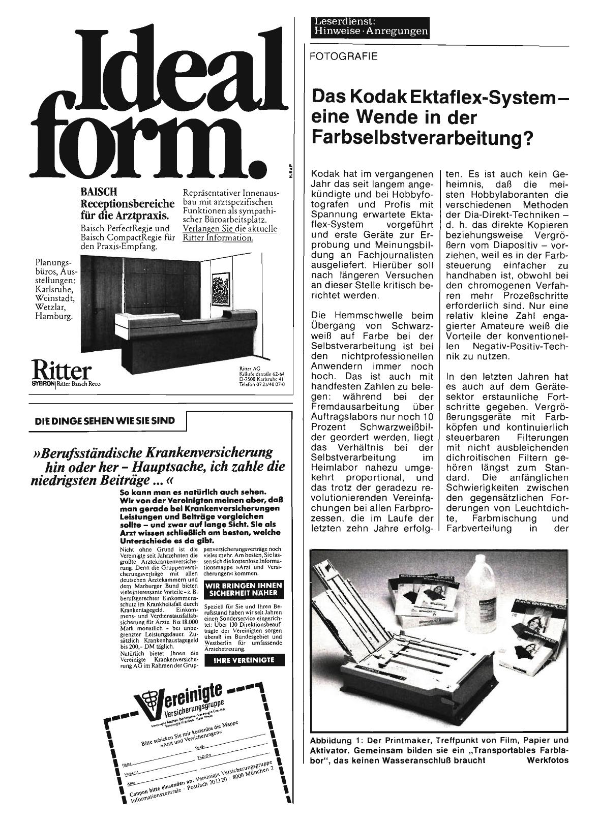 Vorschauseite 1: Das Kodak Ektaflex-System eine Wende in der Farbselbstverarbeitung?