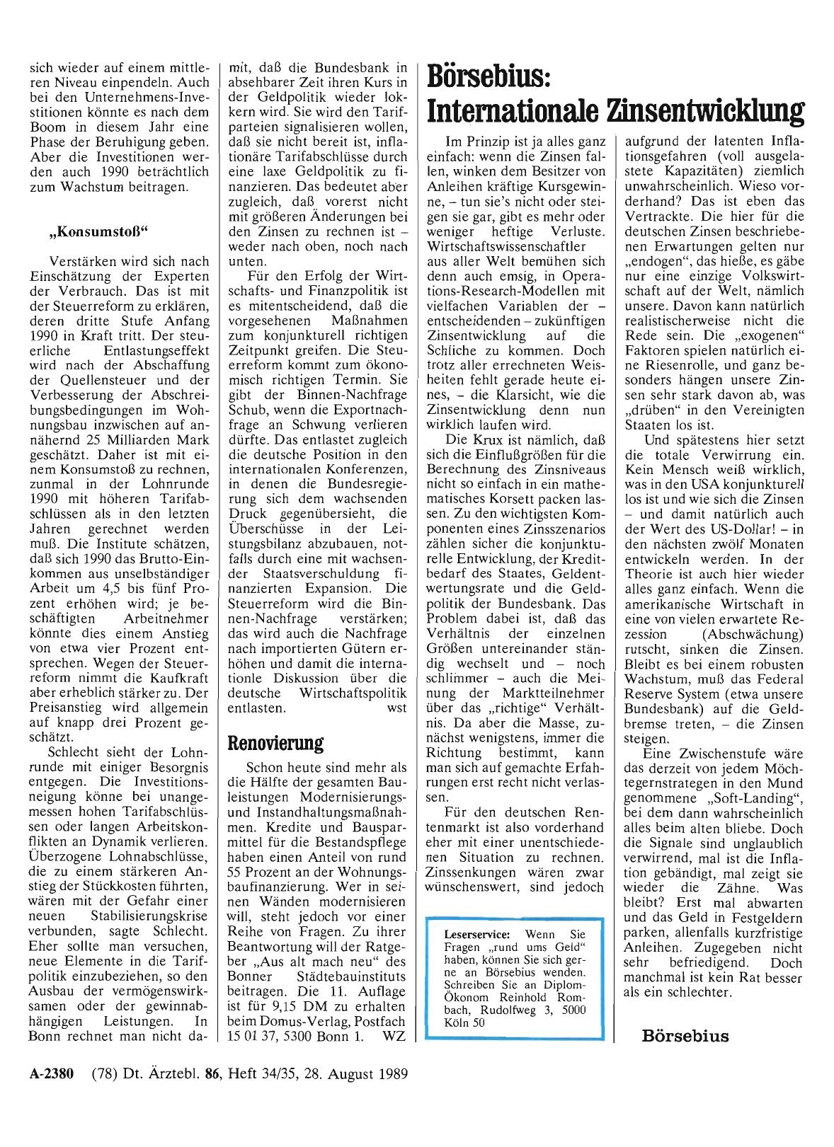 Vorschauseite 1: Börsebius: Internationale Zinsentwicklung