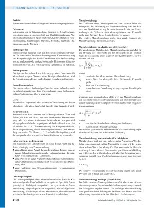 Vorschauseite 2: Neufassung der „Richtlinie der Bundesärztekammer zur Qualitätssicherung laboratoriumsmedizinischer Untersuchungen – Rili-BÄK“ – Richtlinie der Bundesärztekammer zur Qualitätssiche…
