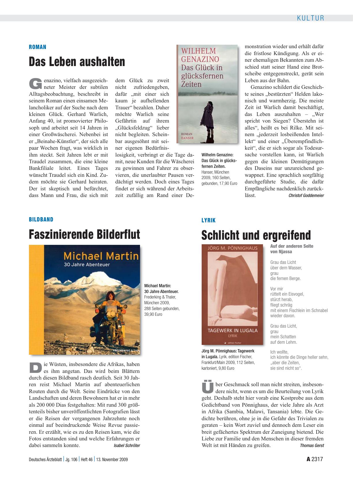 Vorschauseite 1: Lyrik: Schlicht und ergreifend