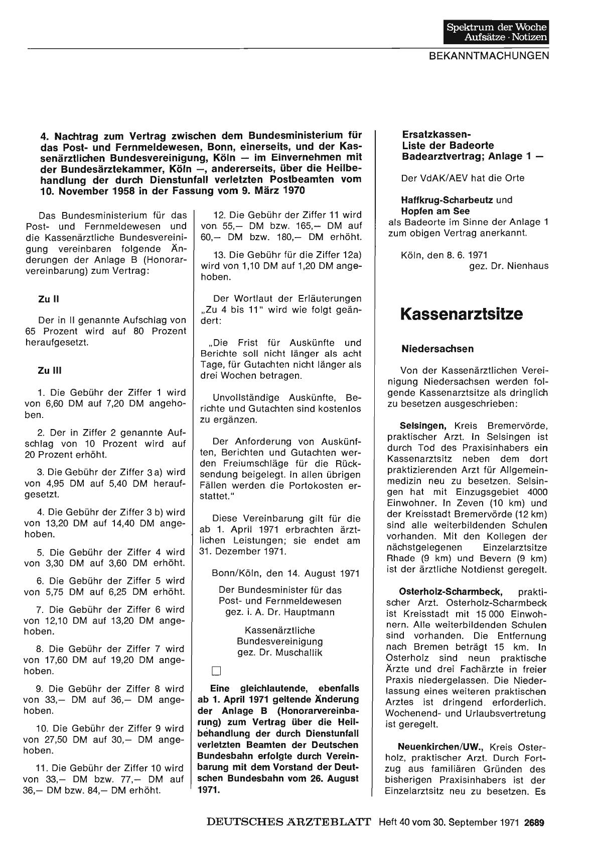 Vorschauseite 1: Kassenarztsitze